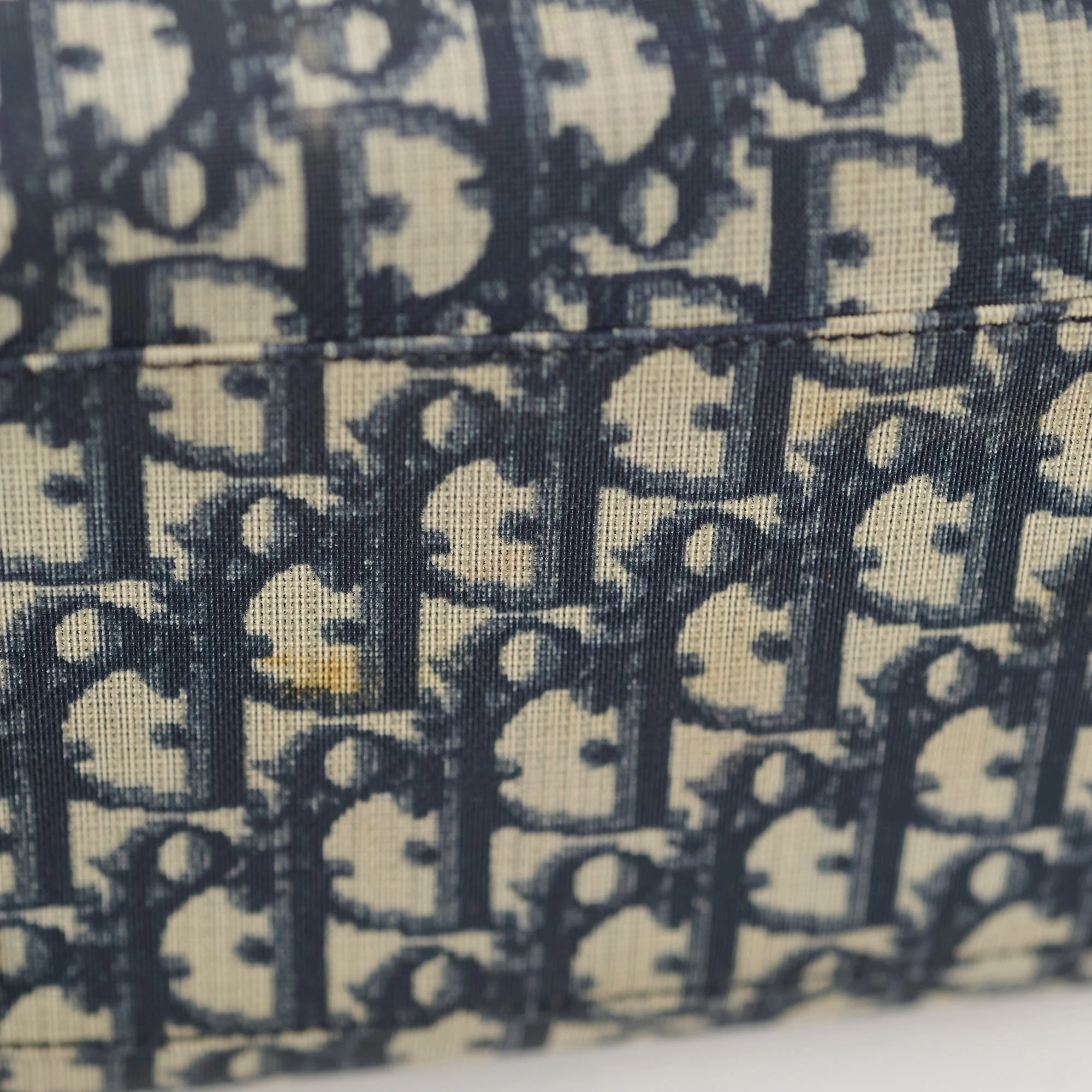 Christian Dior Canvas Trotter Bag Blue