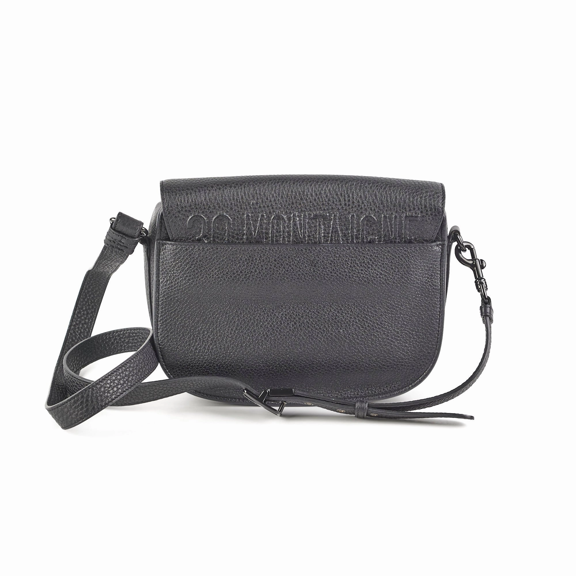 Christian Dior Grained Calfskin Medium Bobby Flap Black