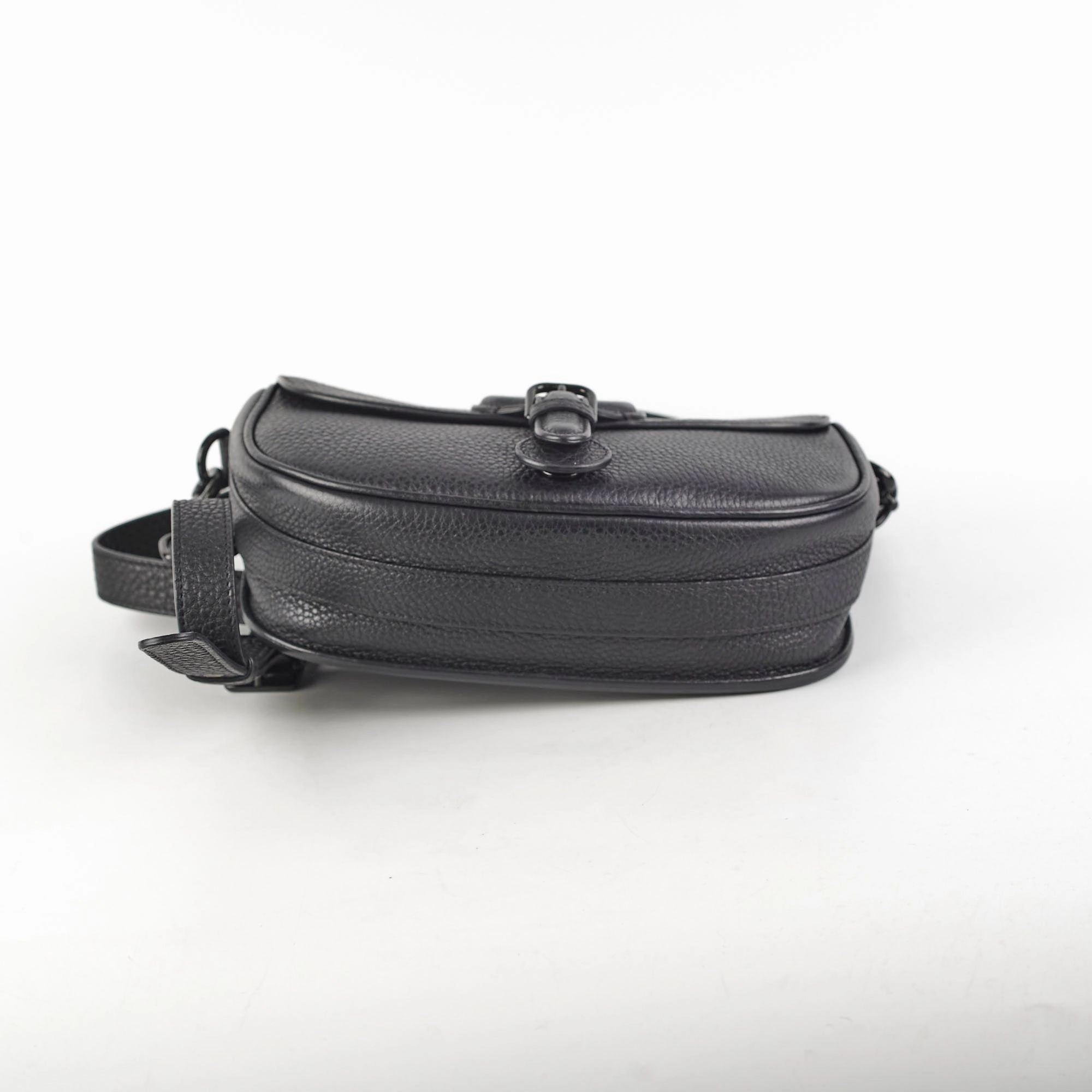 Christian Dior Grained Calfskin Medium Bobby Flap Black