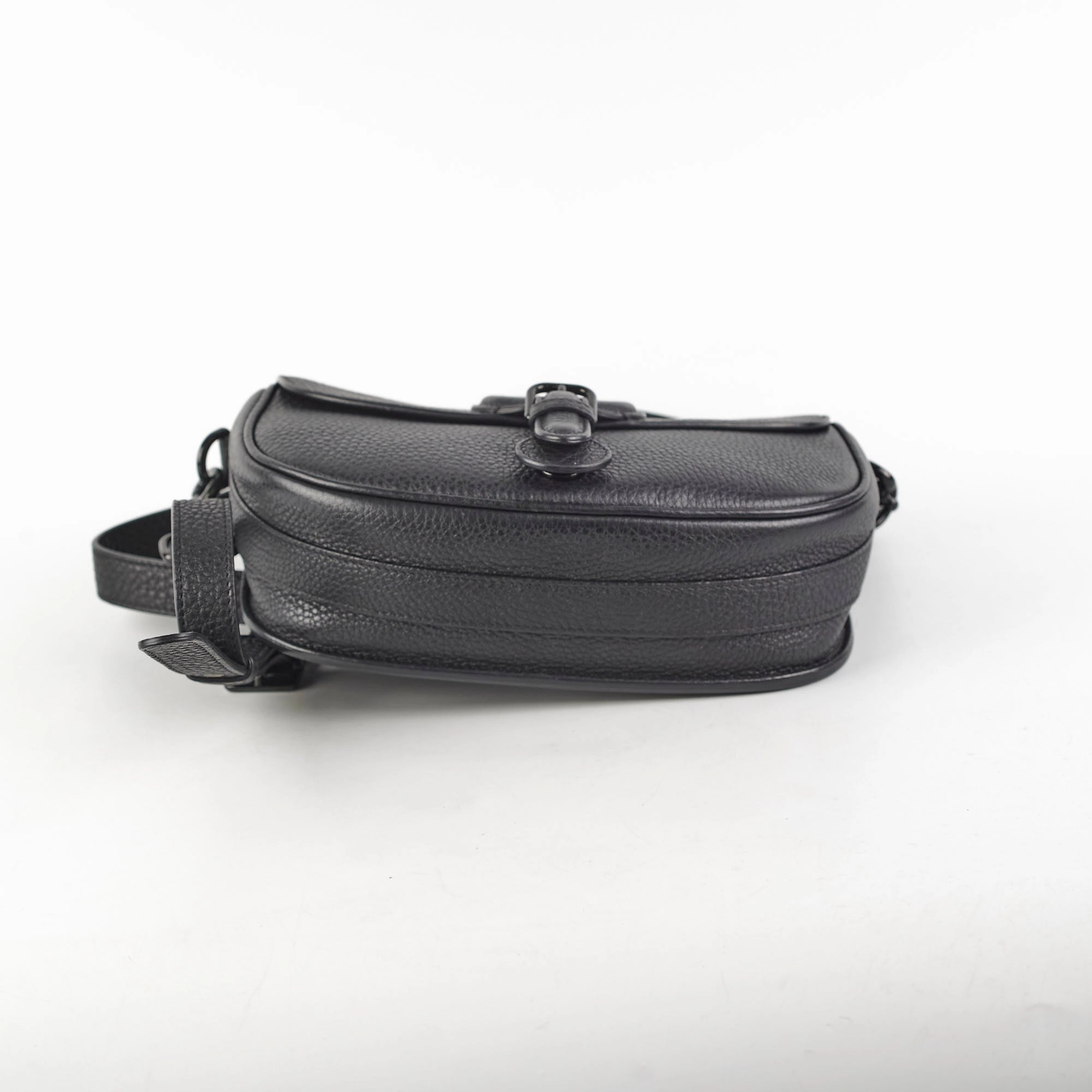 Christian Dior Grained Calfskin Medium Bobby Flap Black