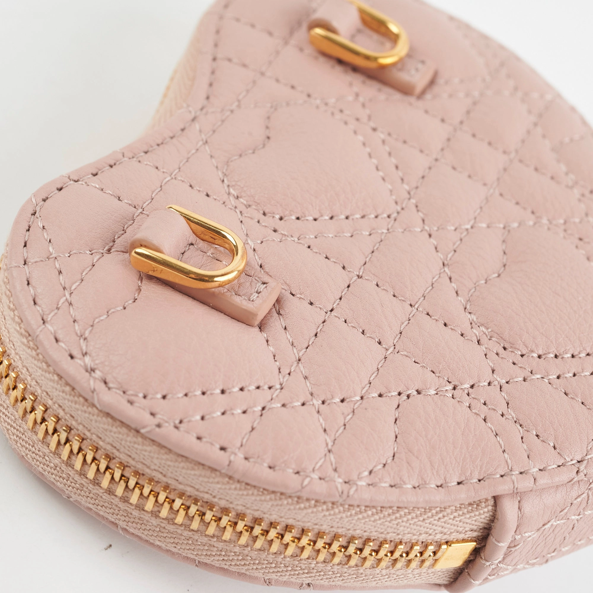 Christian Dior Heart Pink Pouch on Chain