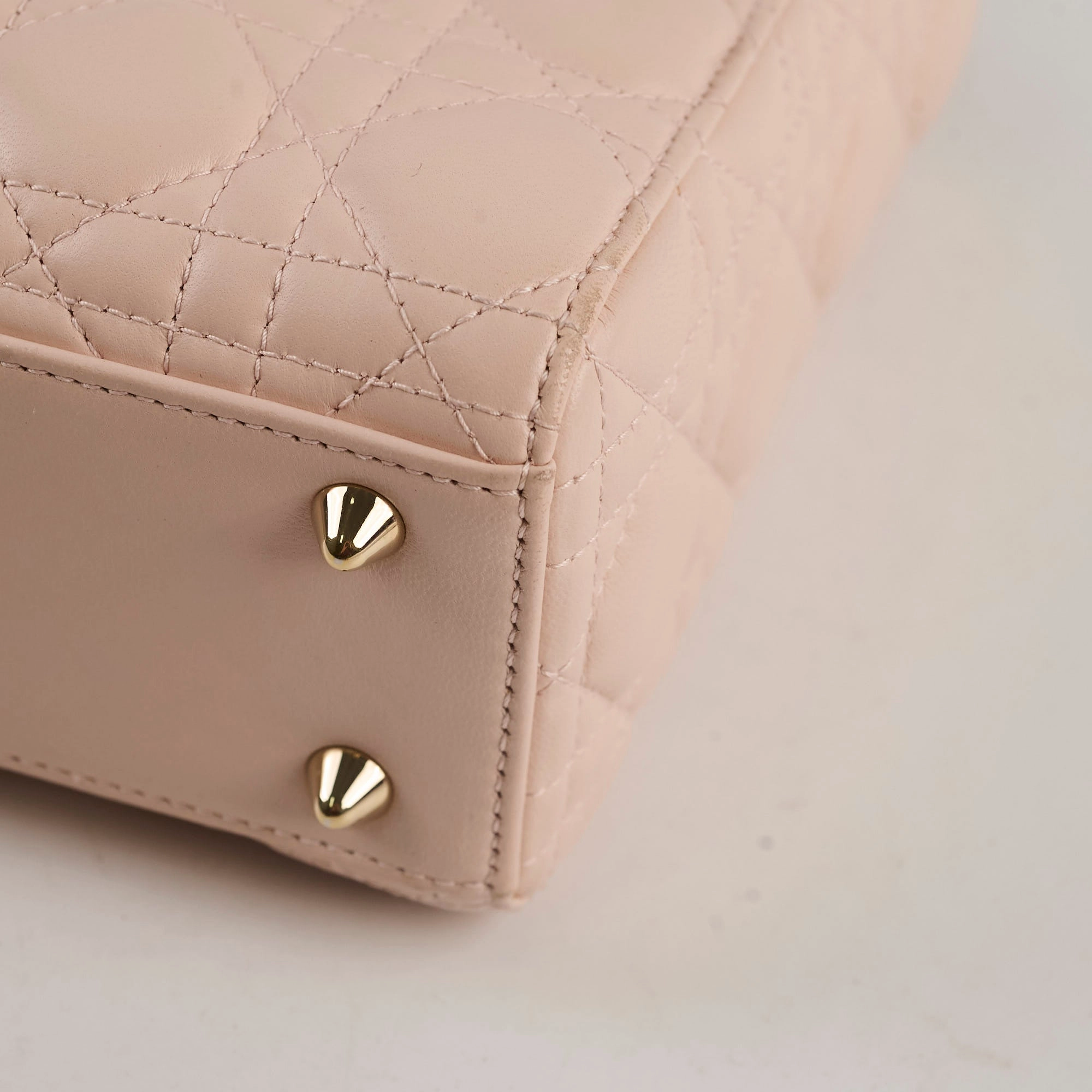 Christian Dior Lady Dior Small ABC Lambskin Light Pink