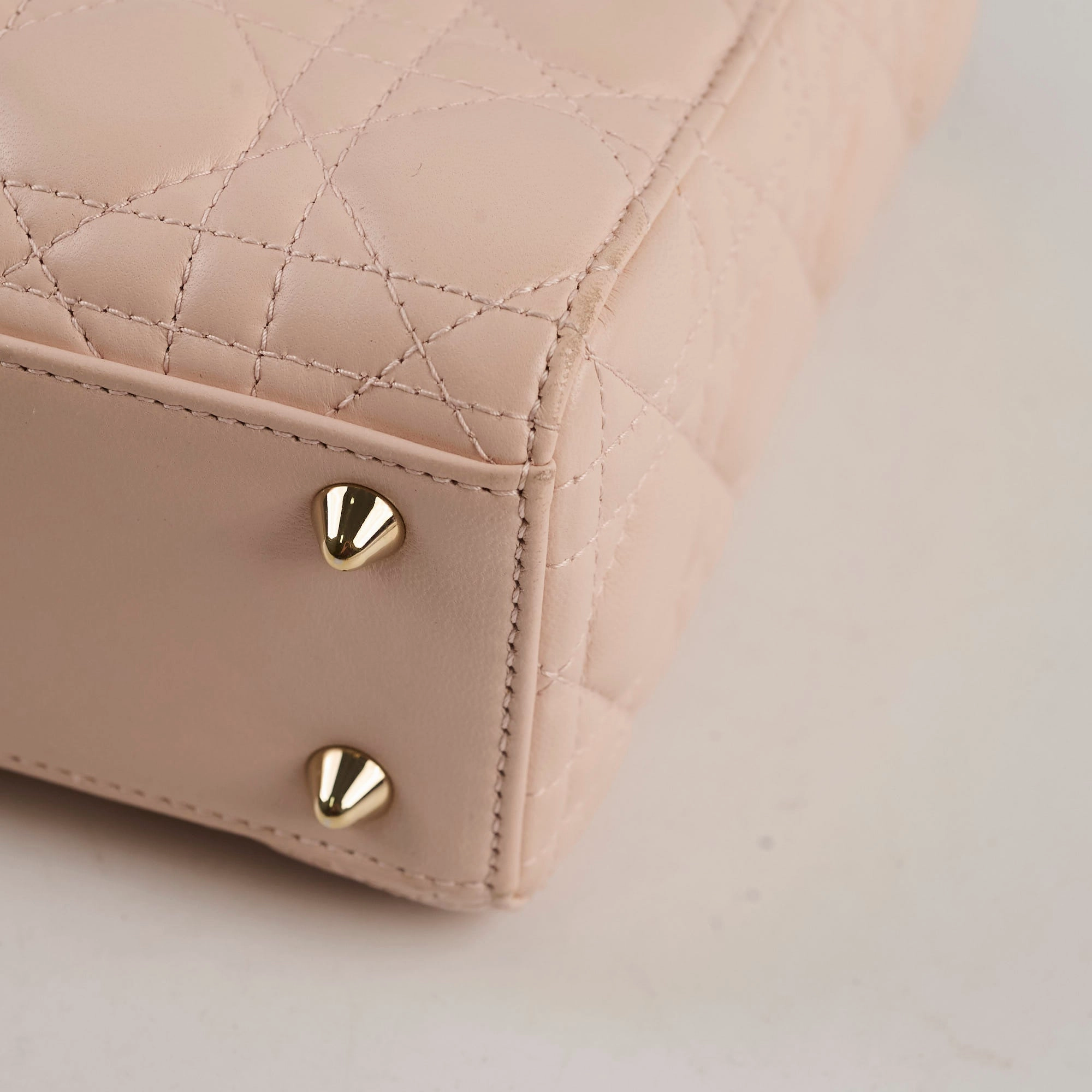 Christian Dior Lady Dior Small ABC Lambskin Light Pink