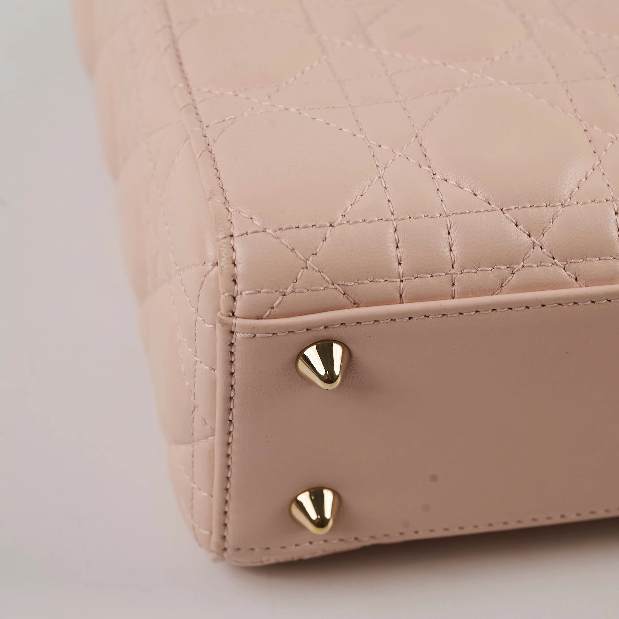 Christian Dior Lady Dior Small ABC Lambskin Light Pink