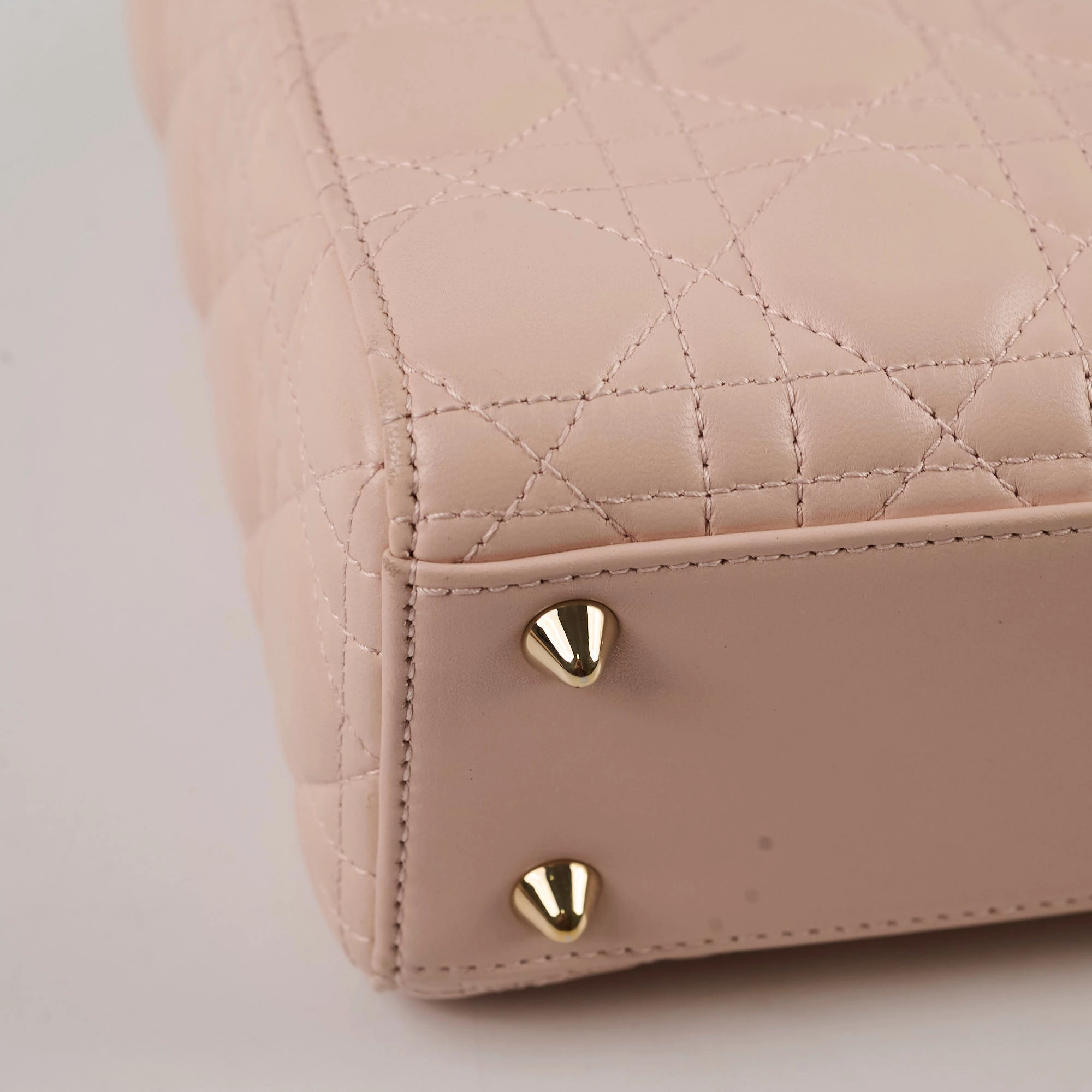 Christian Dior Lady Dior Small ABC Lambskin Light Pink