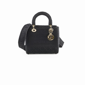 Christian Dior Lady Dior Small Black Fabric - 2020