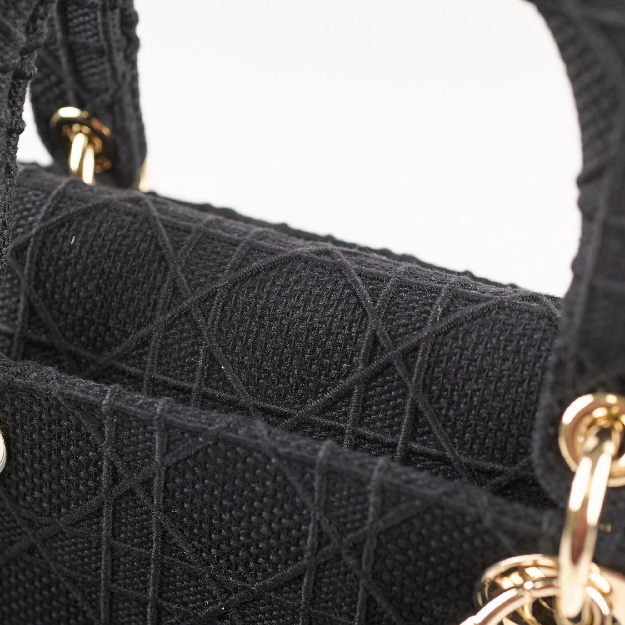 Christian Dior Lady Dior Small Black Fabric - 2020