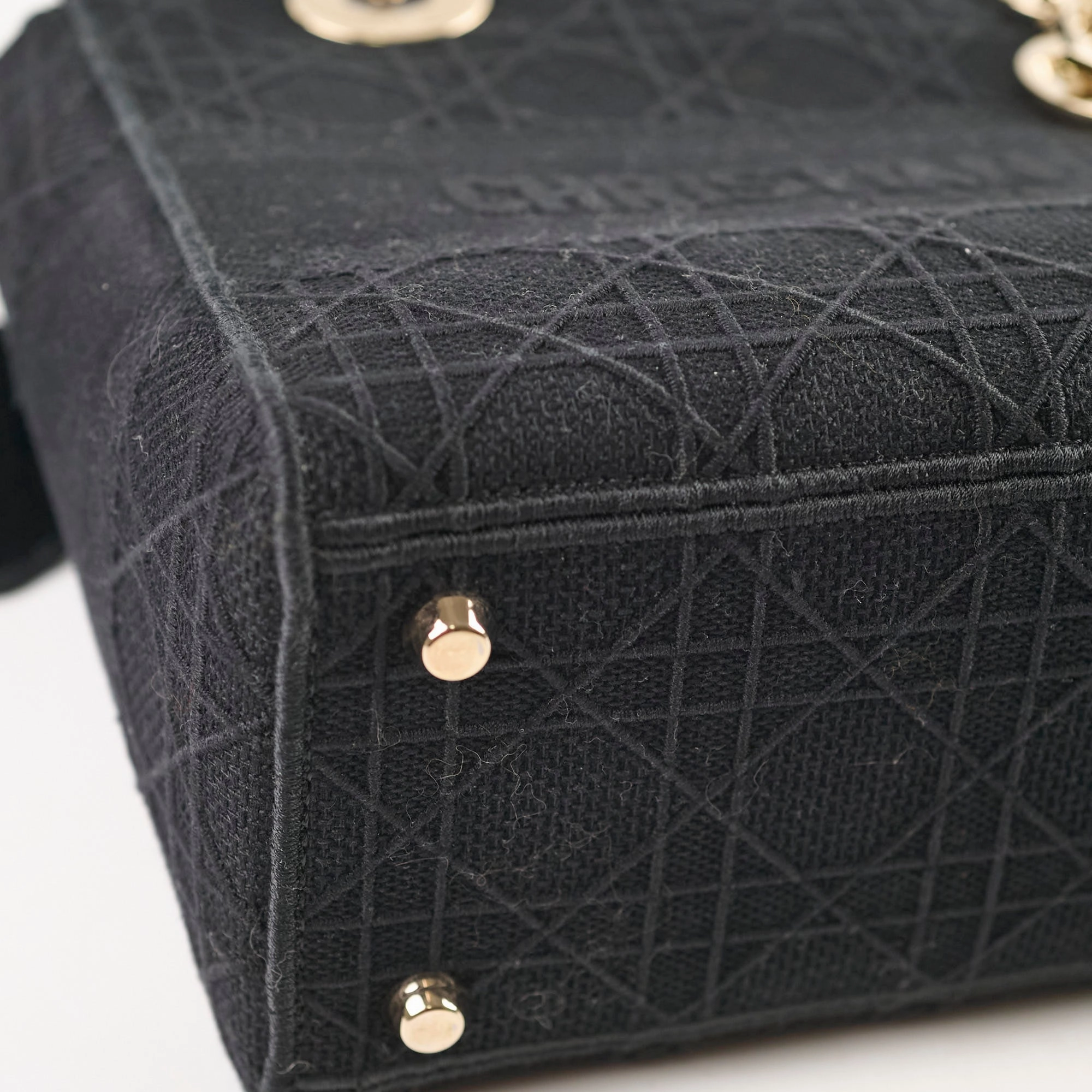 Christian Dior Lady Dior Small Black Fabric - 2020