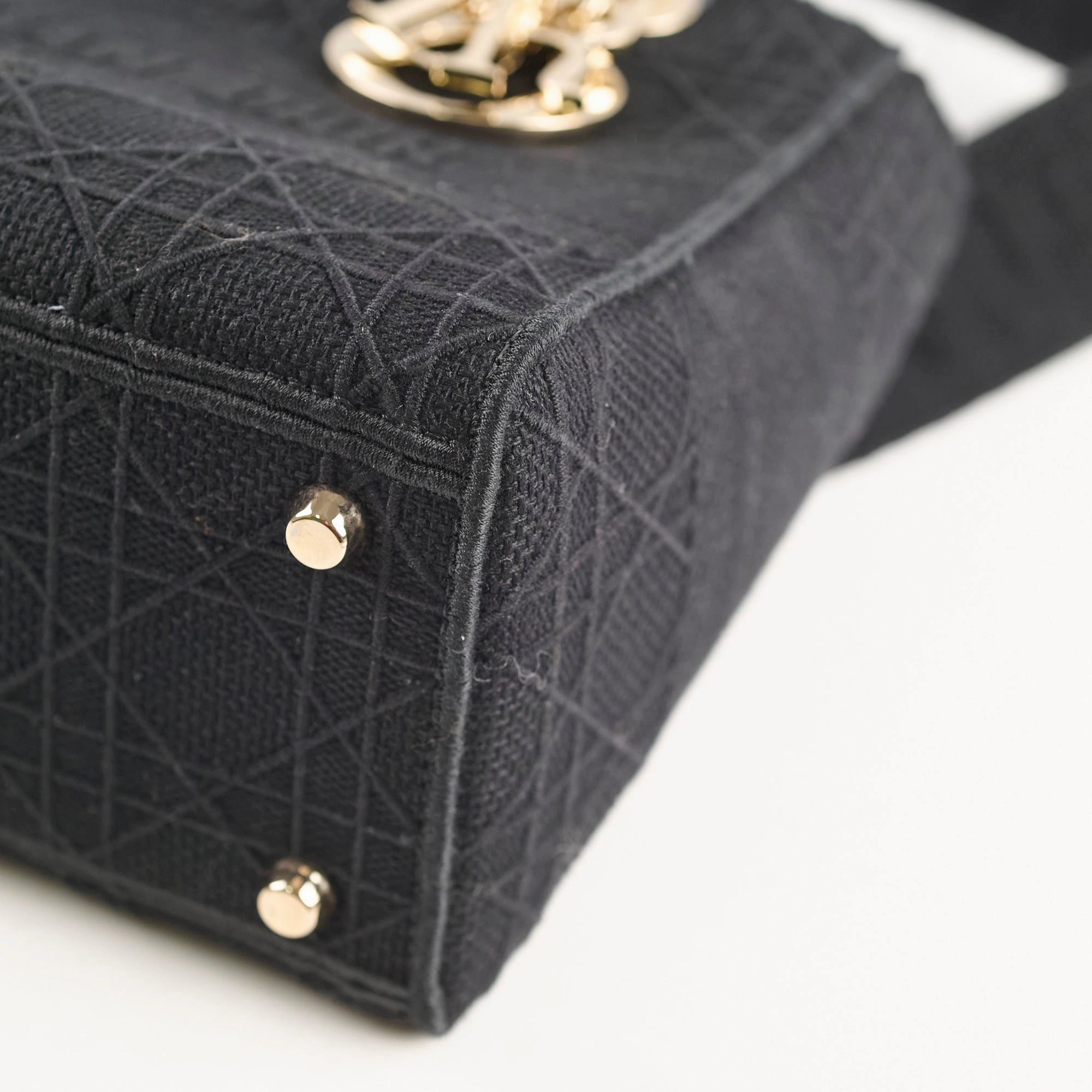 Christian Dior Lady Dior Small Black Fabric - 2020