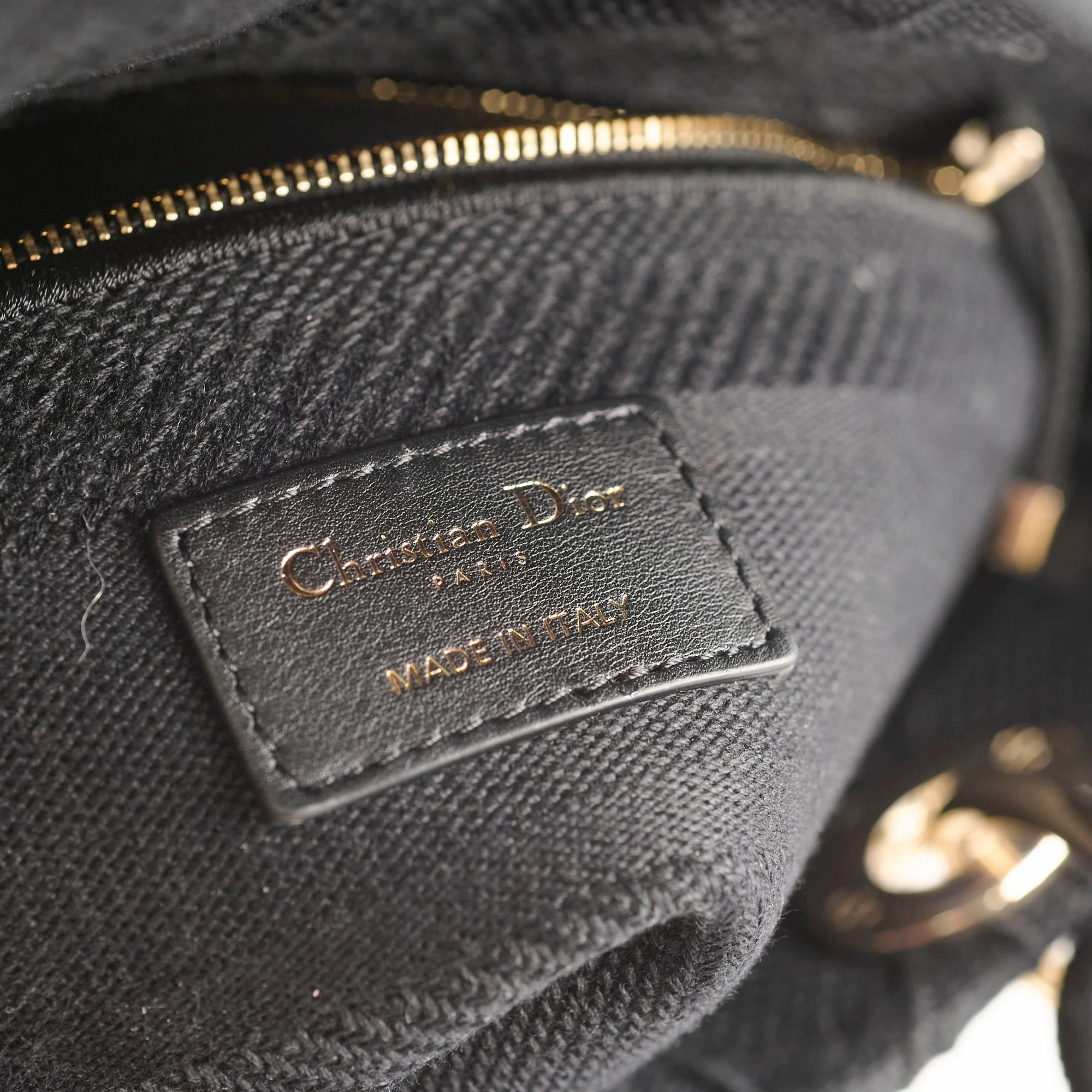 Christian Dior Lady Dior Small Black Fabric - 2020