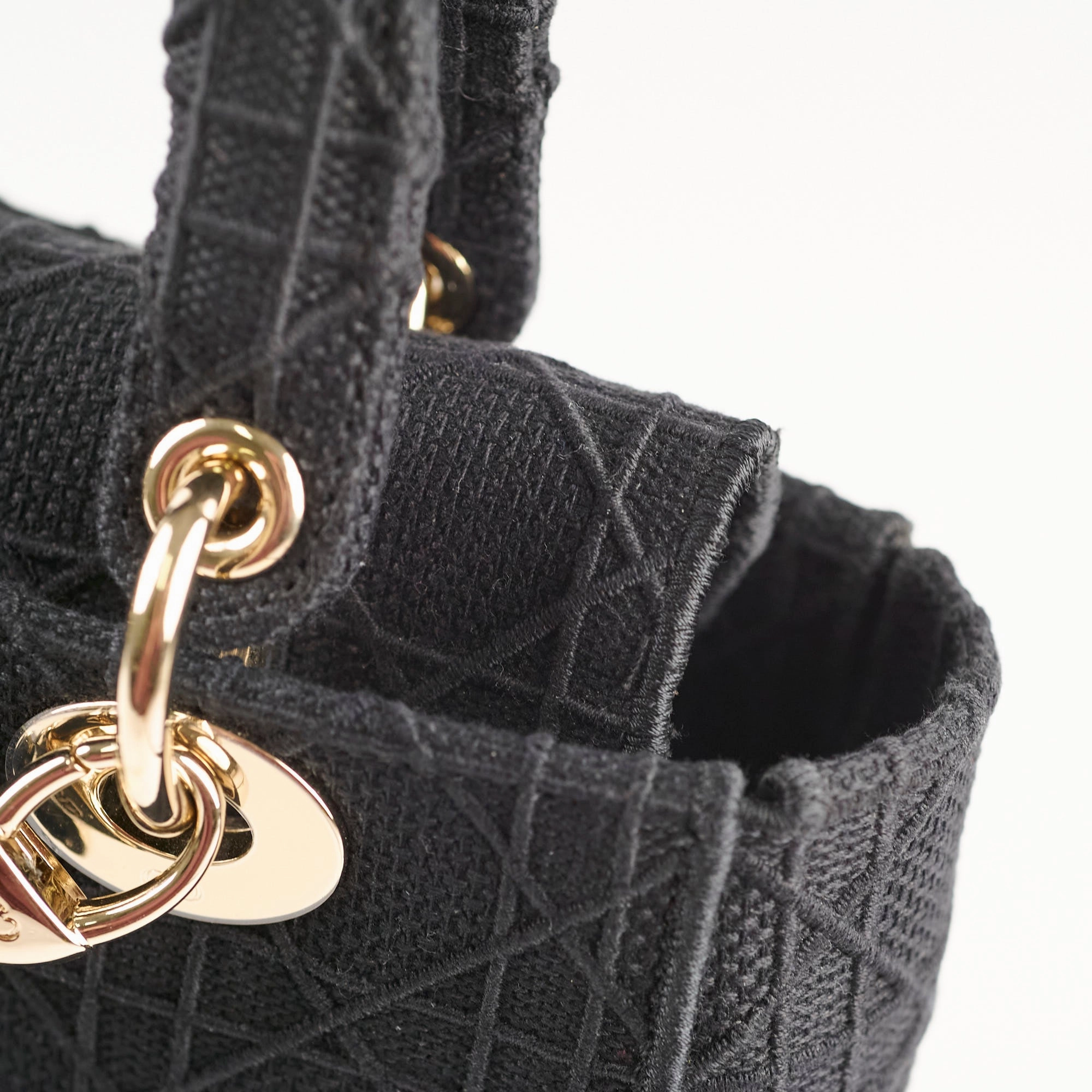 Christian Dior Lady Dior Small Black Fabric - 2020