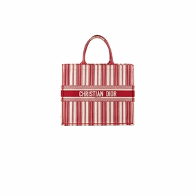 Christian Dior Large Book Tote Red