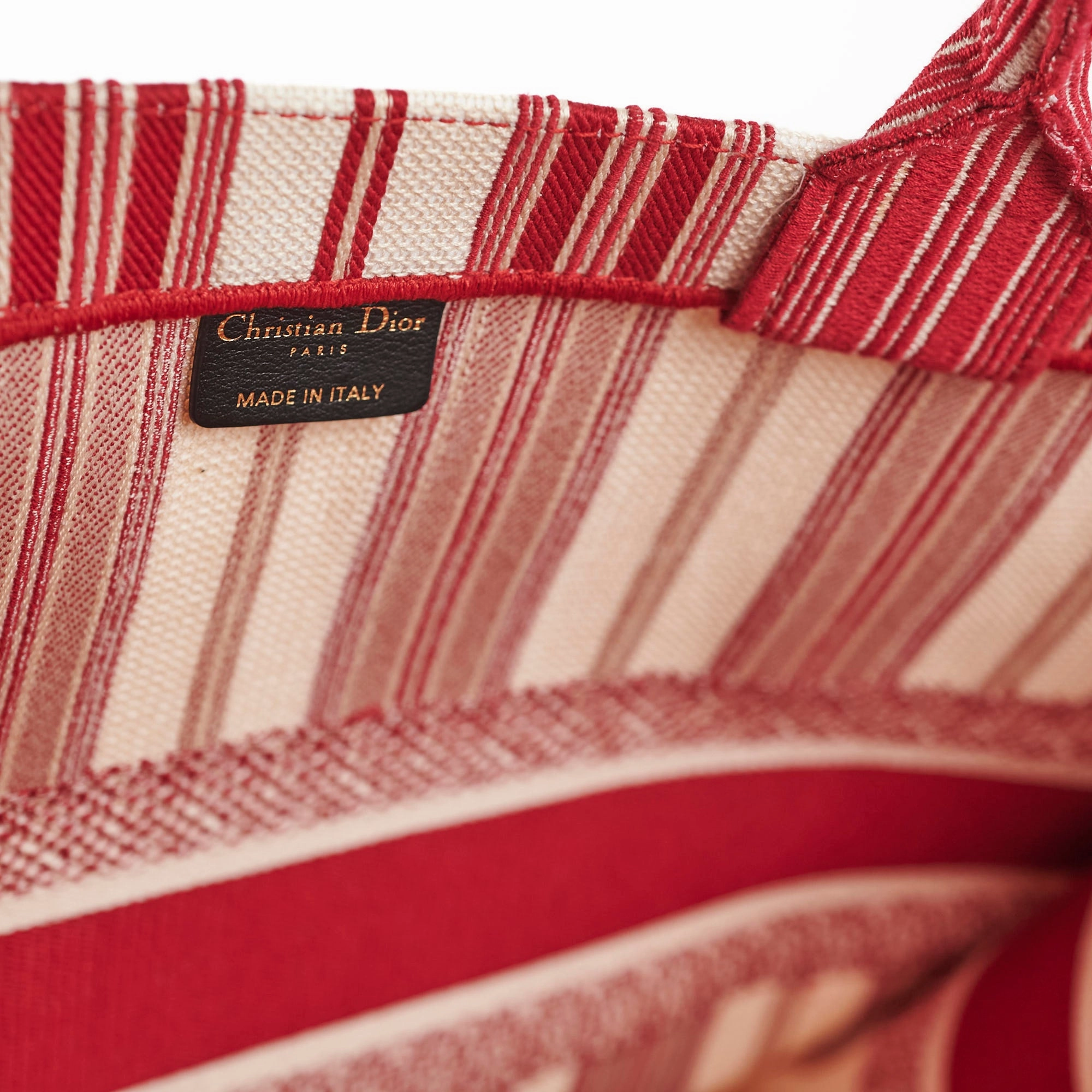 Christian Dior Large Book Tote Red