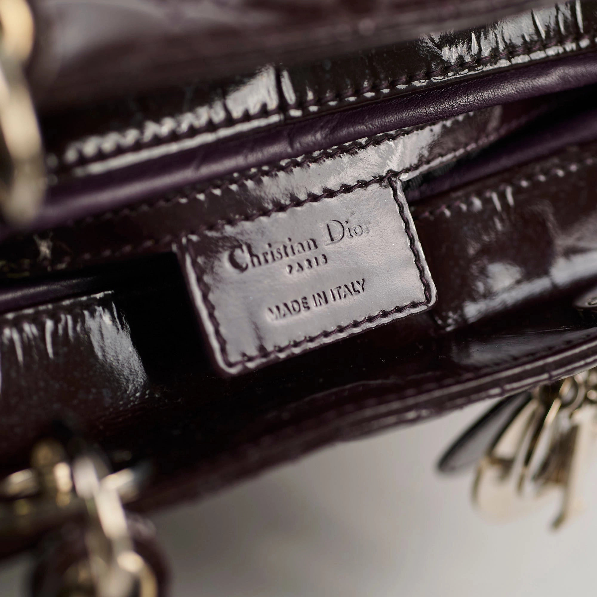 Christian Dior Large Lady Dior Dark Purple