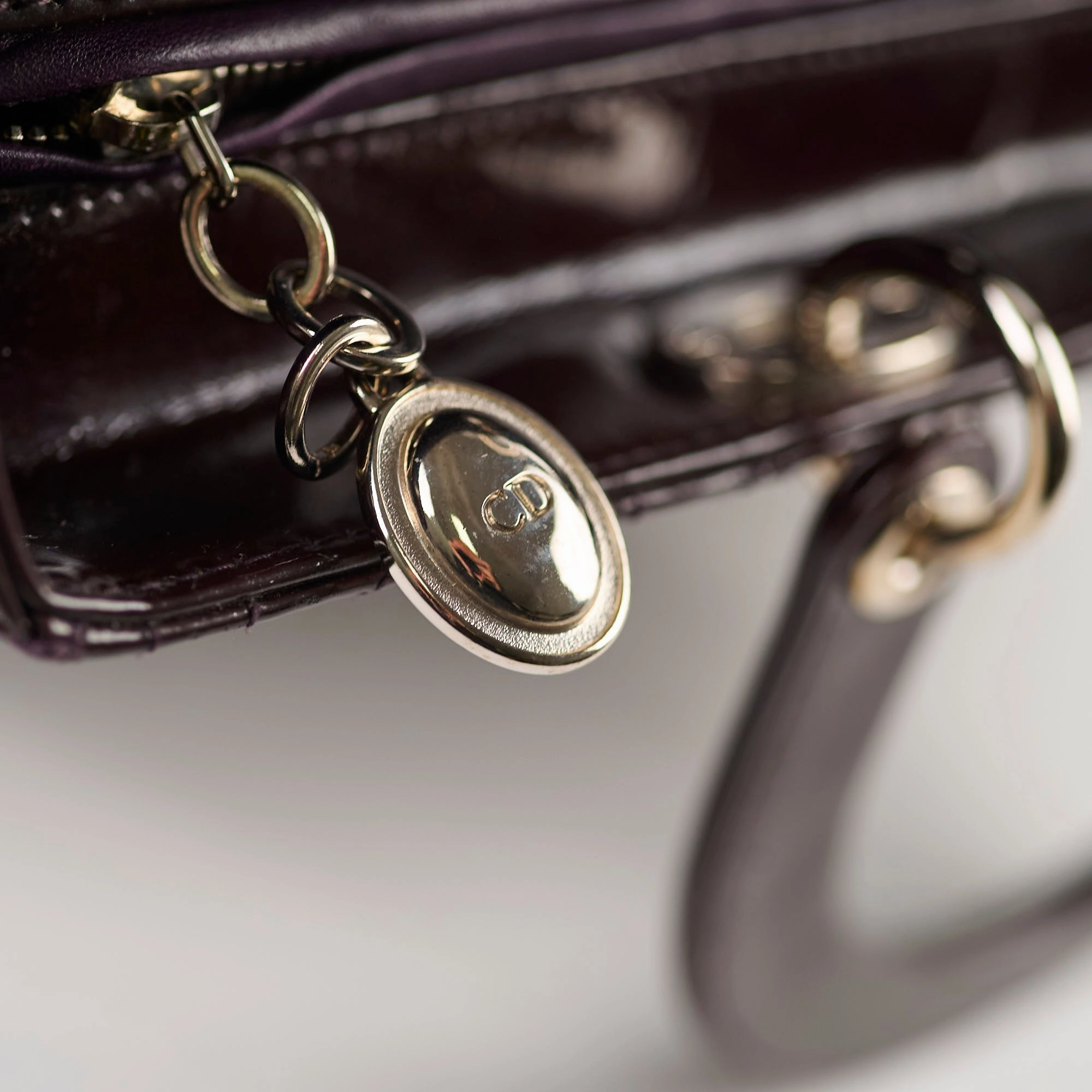 Christian Dior Large Lady Dior Dark Purple