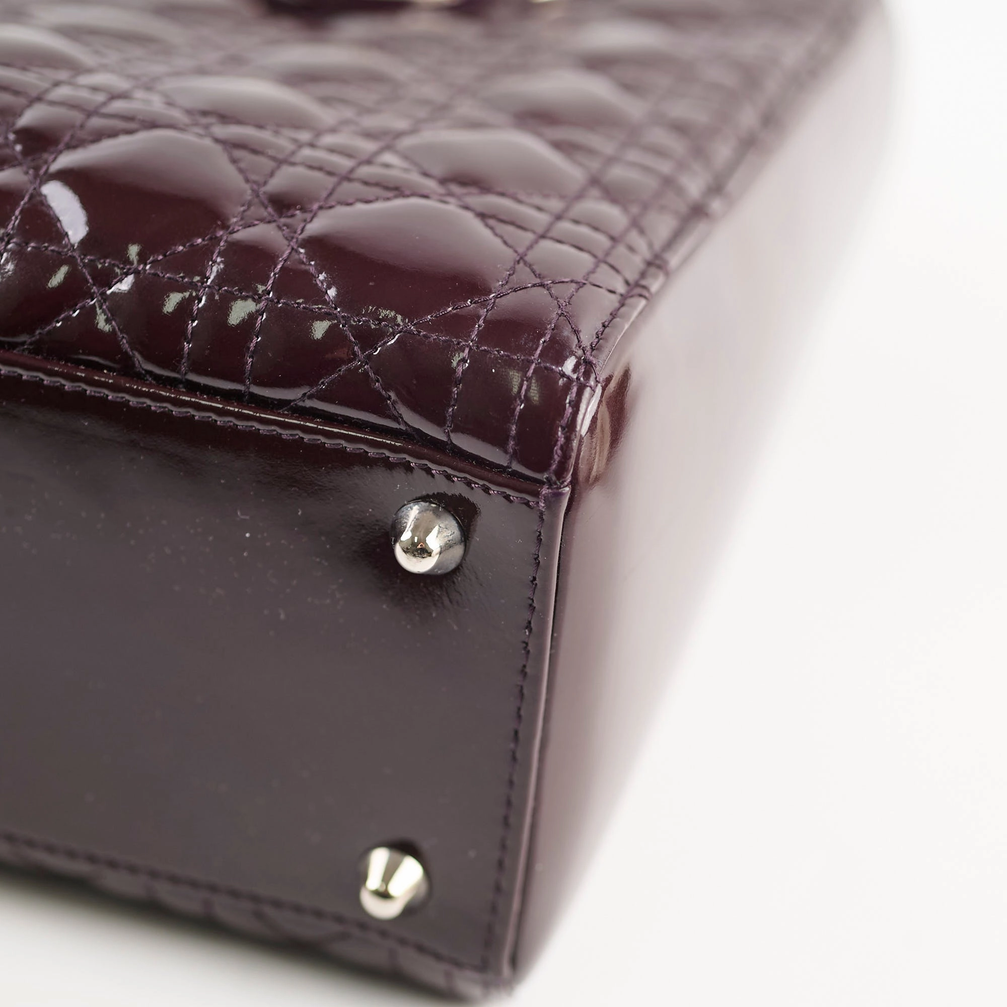 Christian Dior Large Lady Dior Dark Purple