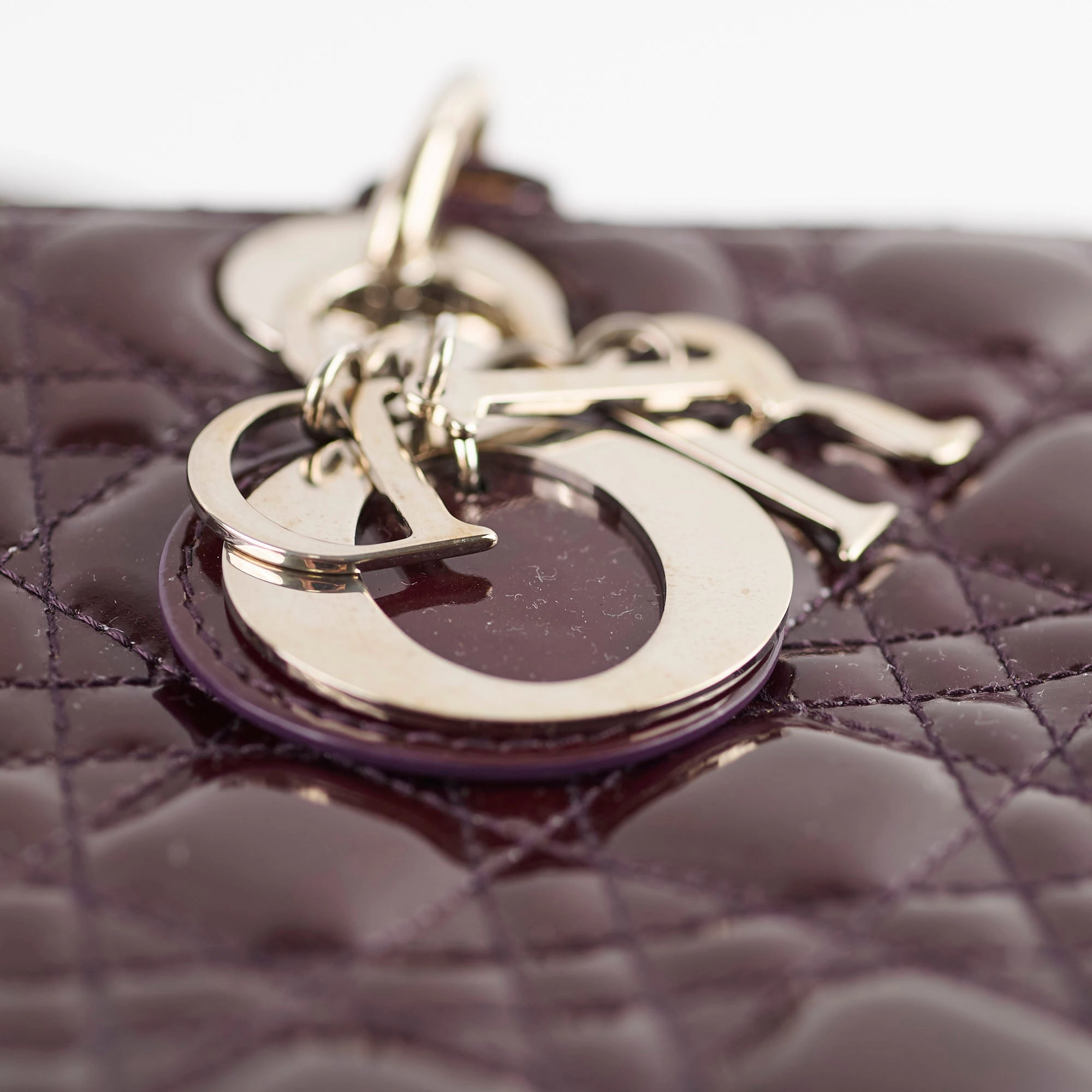 Christian Dior Large Lady Dior Dark Purple