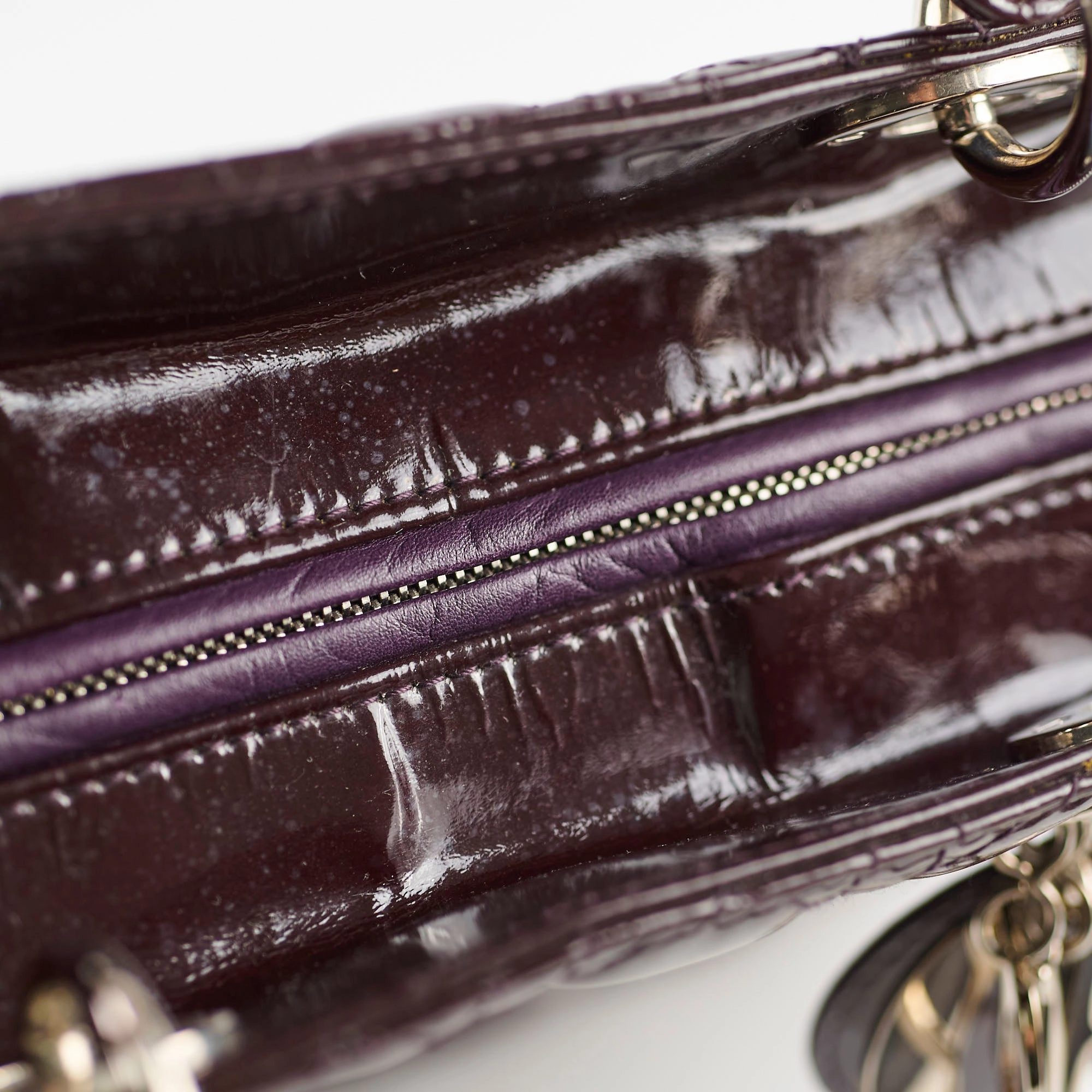 Christian Dior Large Lady Dior Dark Purple