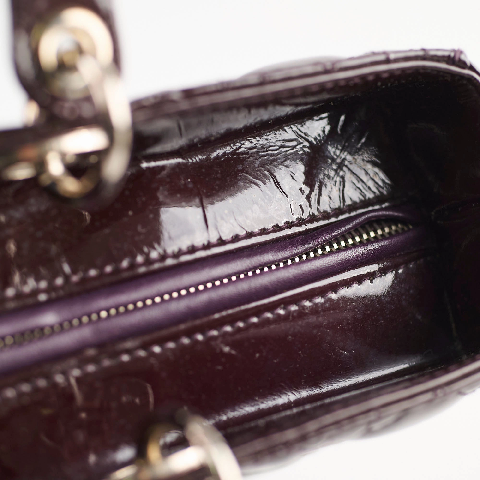 Christian Dior Large Lady Dior Dark Purple