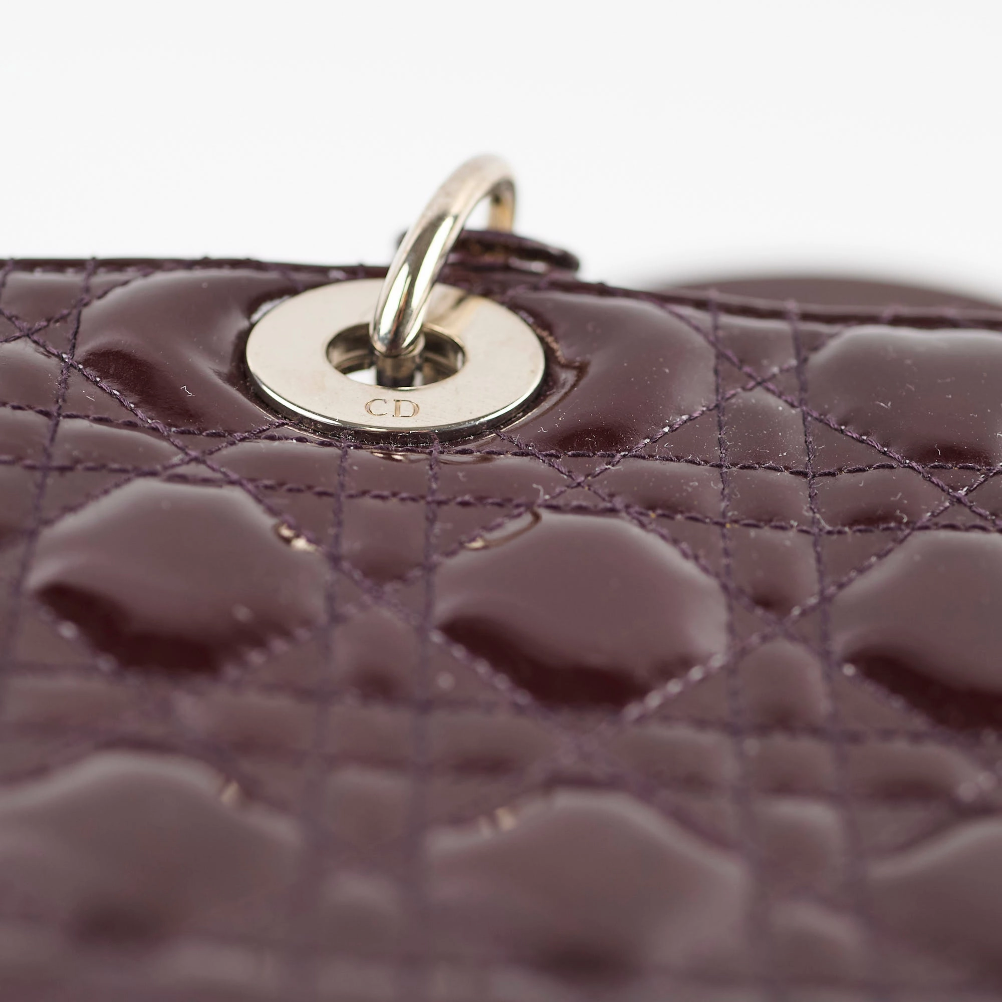 Christian Dior Large Lady Dior Dark Purple