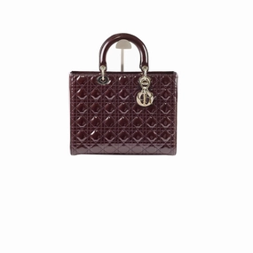 Christian Dior Large Lady Dior Dark Purple