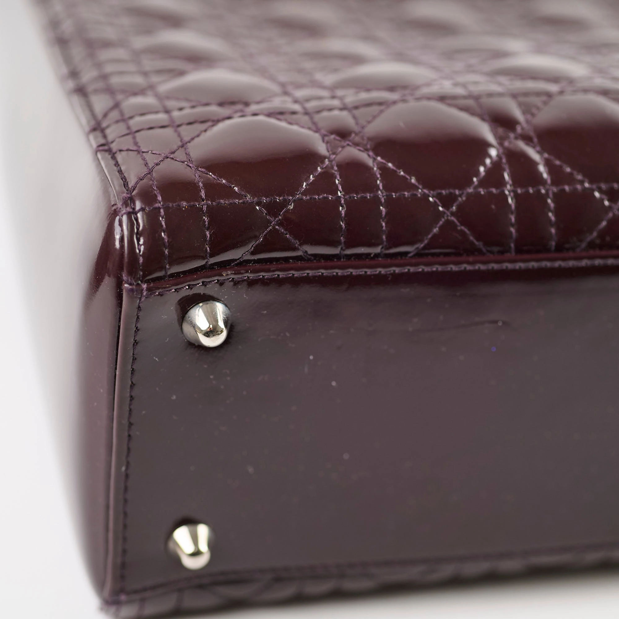Christian Dior Large Lady Dior Dark Purple