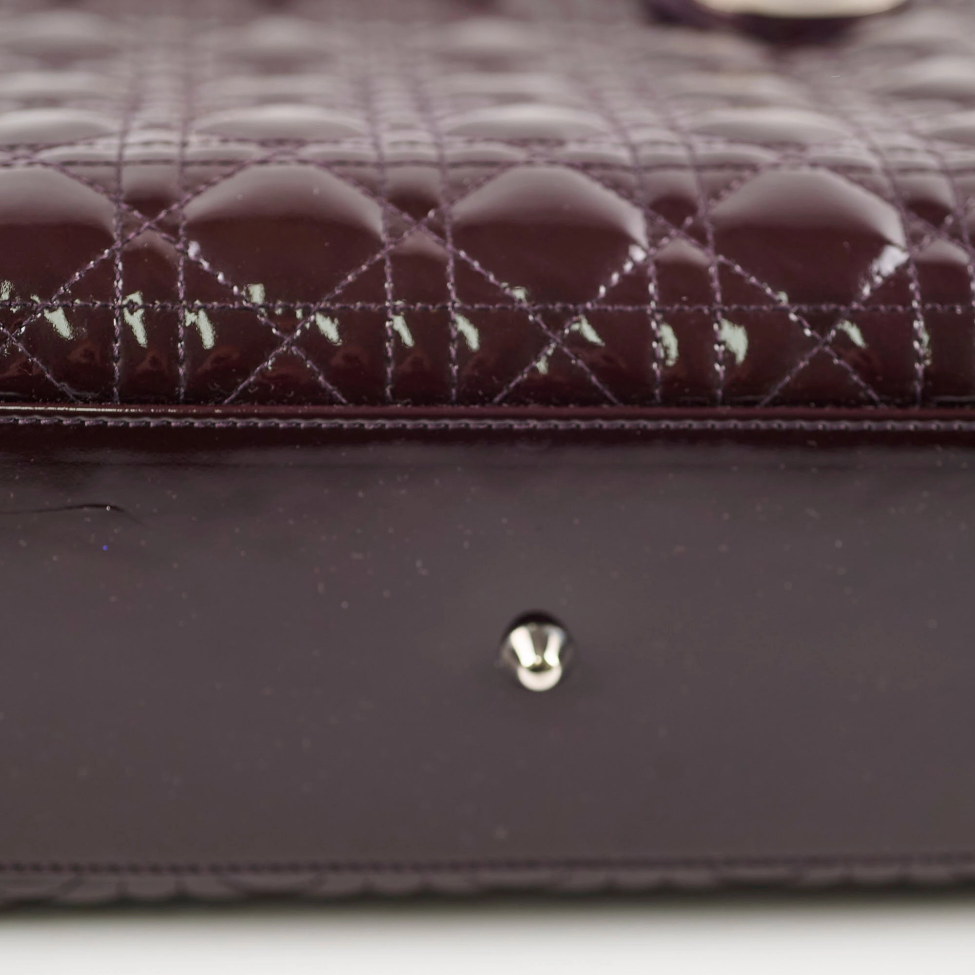 Christian Dior Large Lady Dior Dark Purple