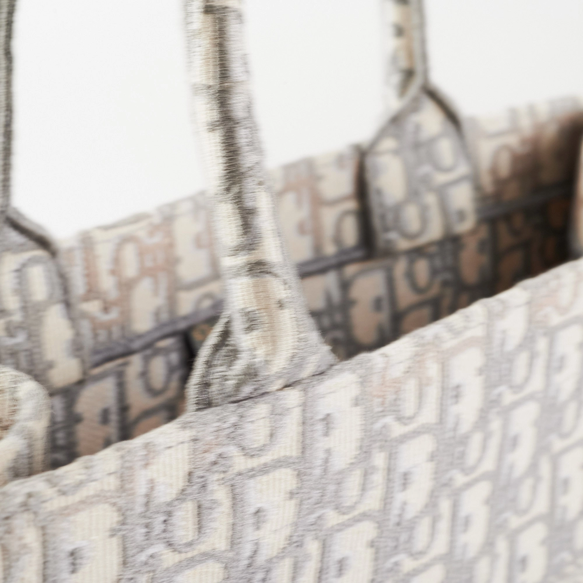 Christian Dior Medium Book Tote Oblique Grey