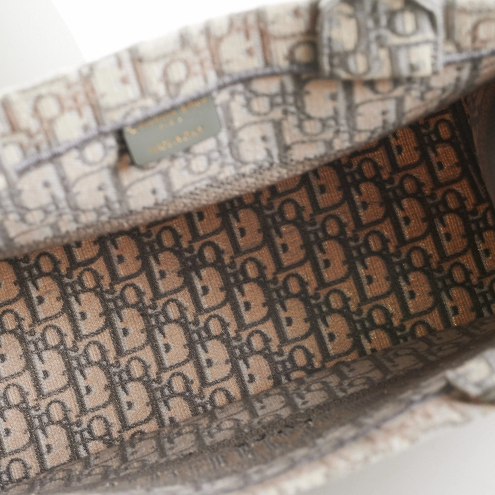 Christian Dior Medium Book Tote Oblique Grey