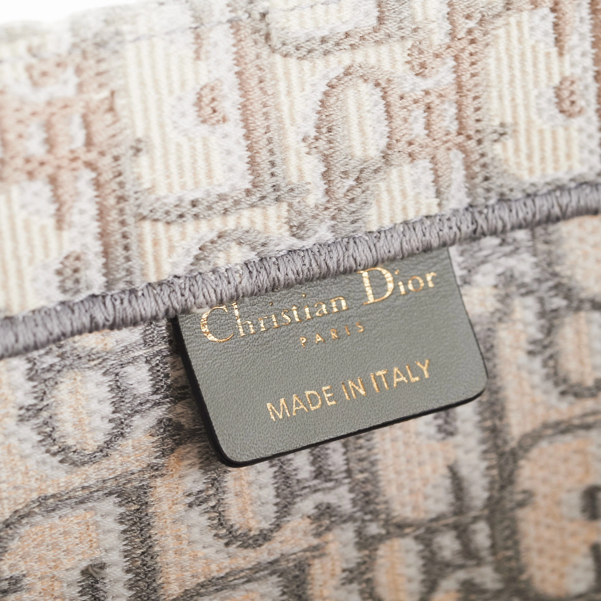 Christian Dior Medium Book Tote Oblique Grey