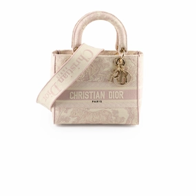 Christian Dior Medium D-Lite Toile De Juoy Pink