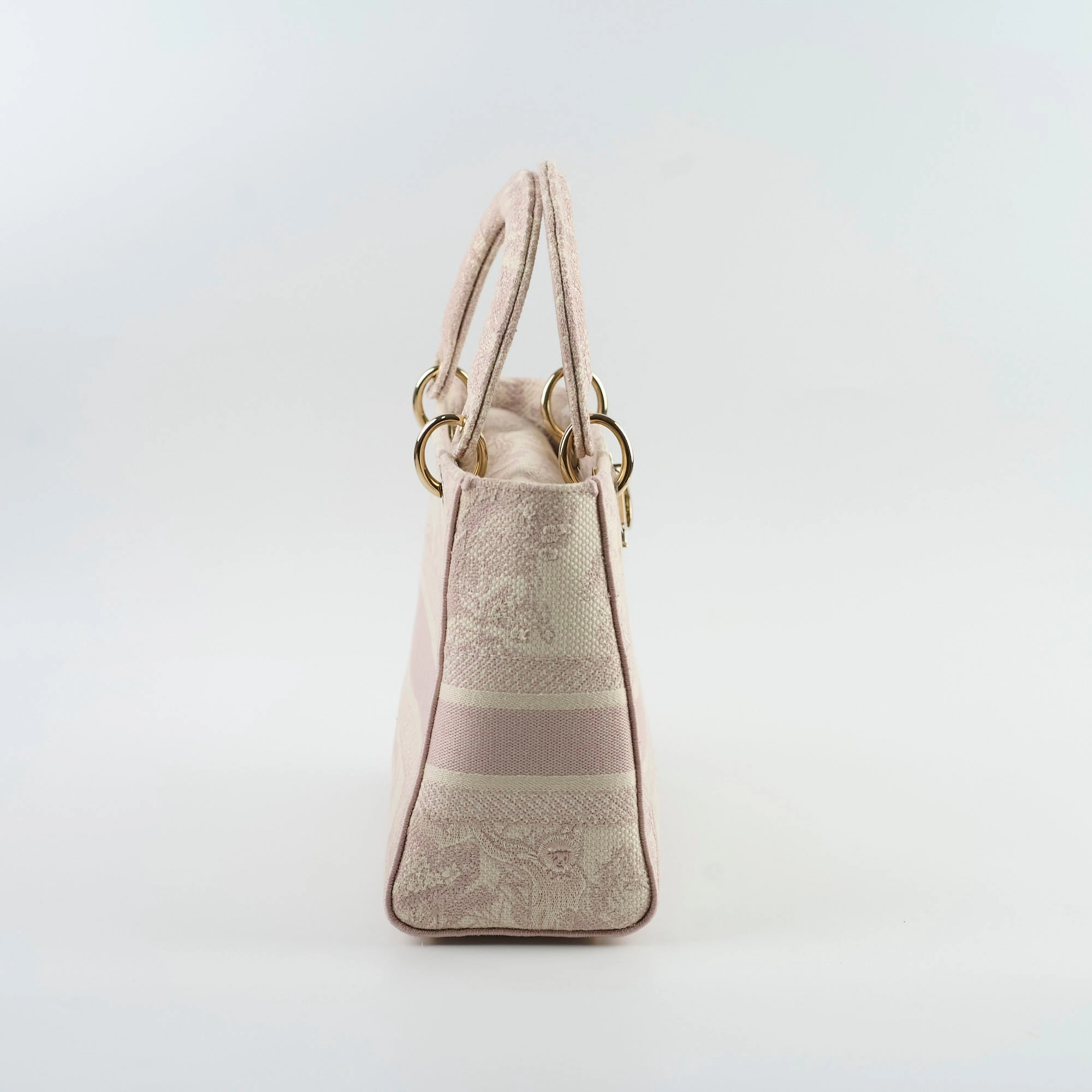 Christian Dior Medium D-Lite Toile De Juoy Pink