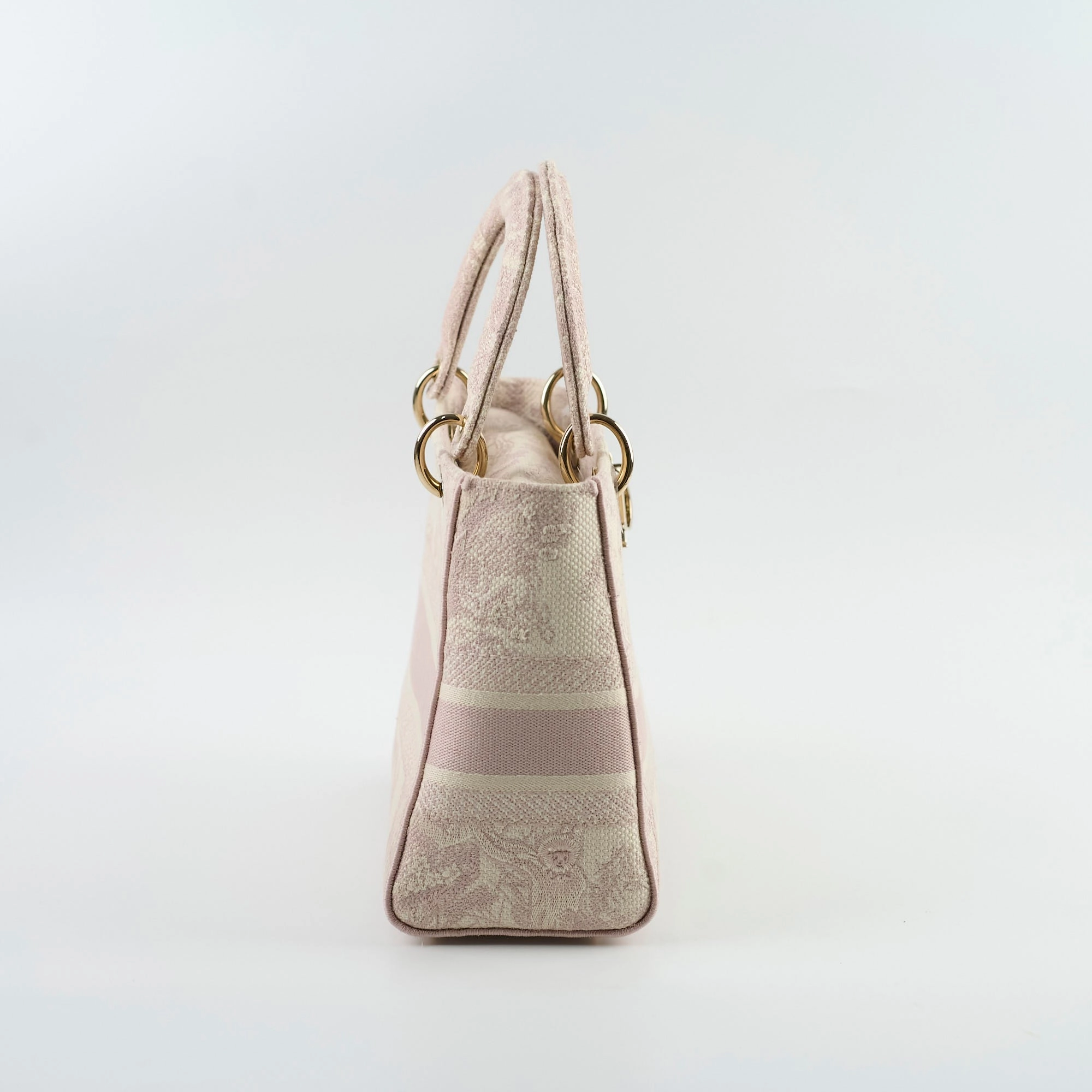 Christian Dior Medium D-Lite Toile De Juoy Pink