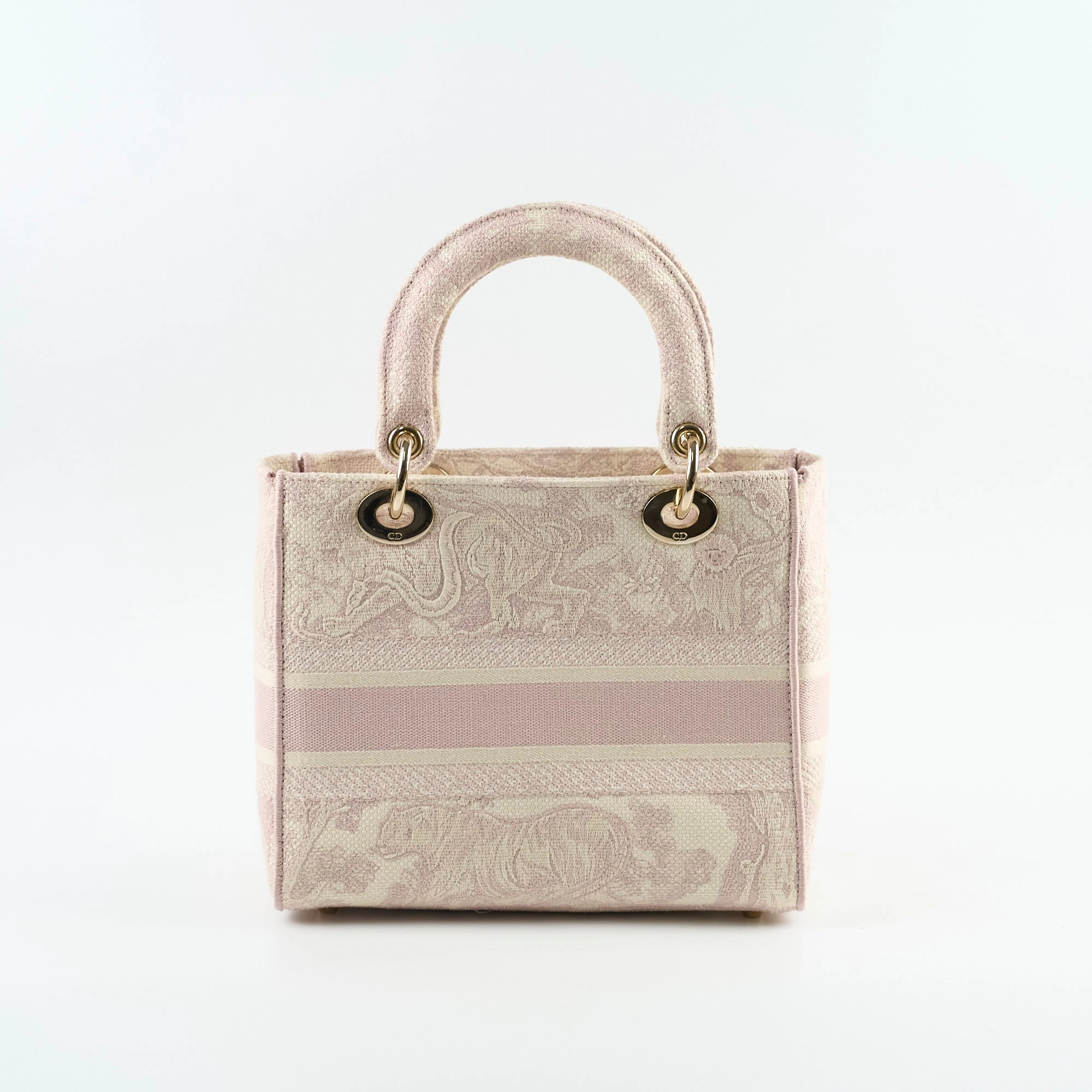 Christian Dior Medium D-Lite Toile De Juoy Pink