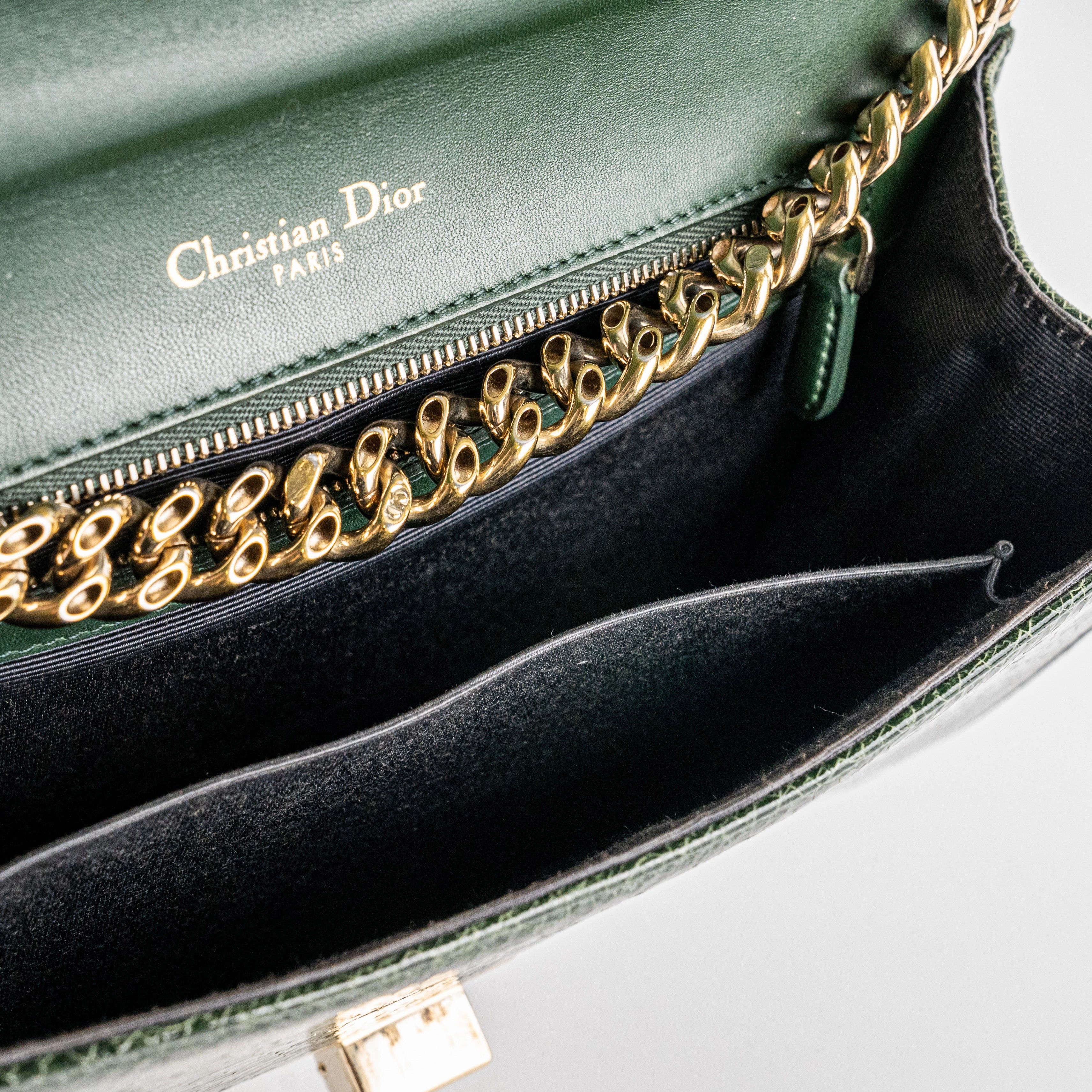 Christian Dior Medium Diorama Green Bag
