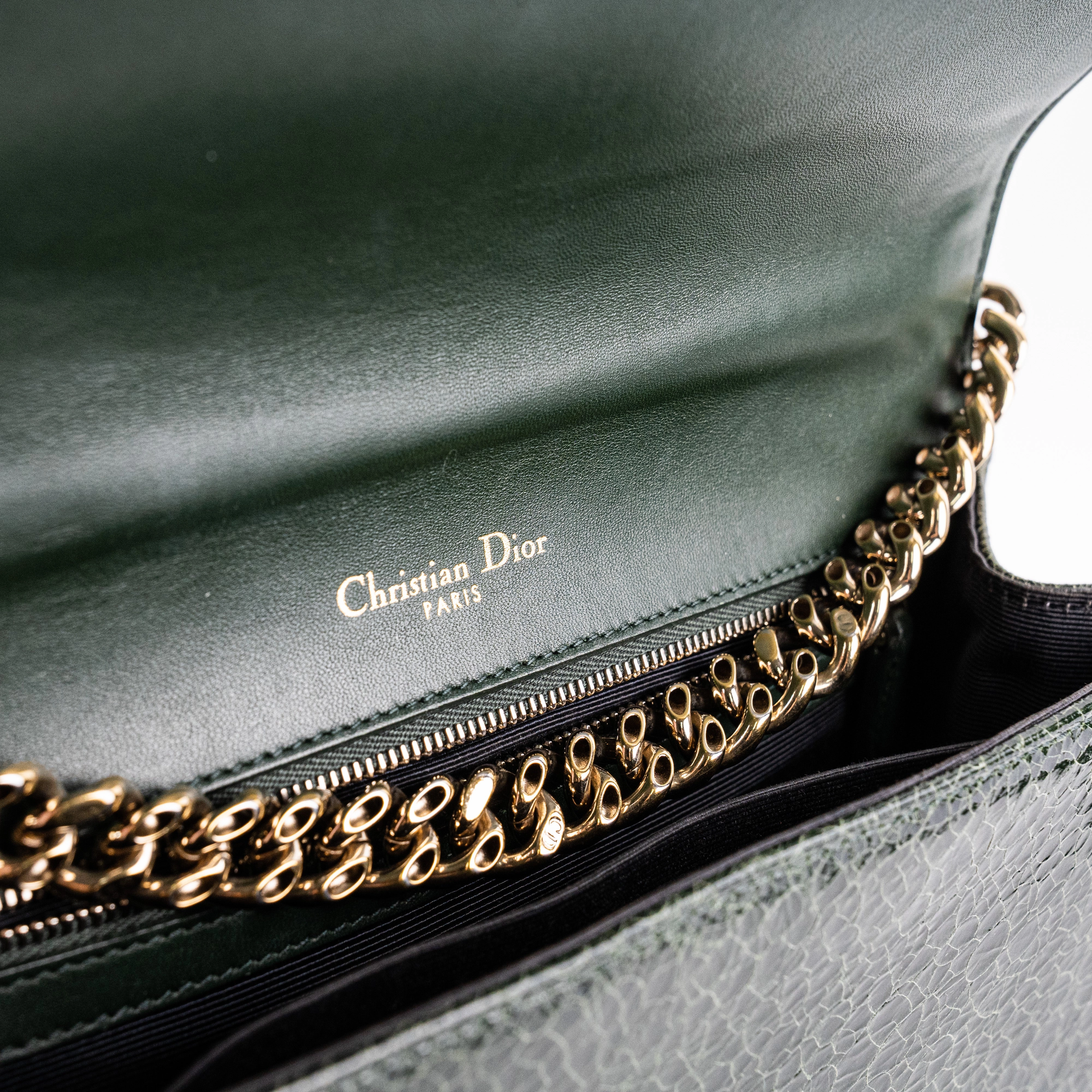 Christian Dior Medium Diorama Green Bag