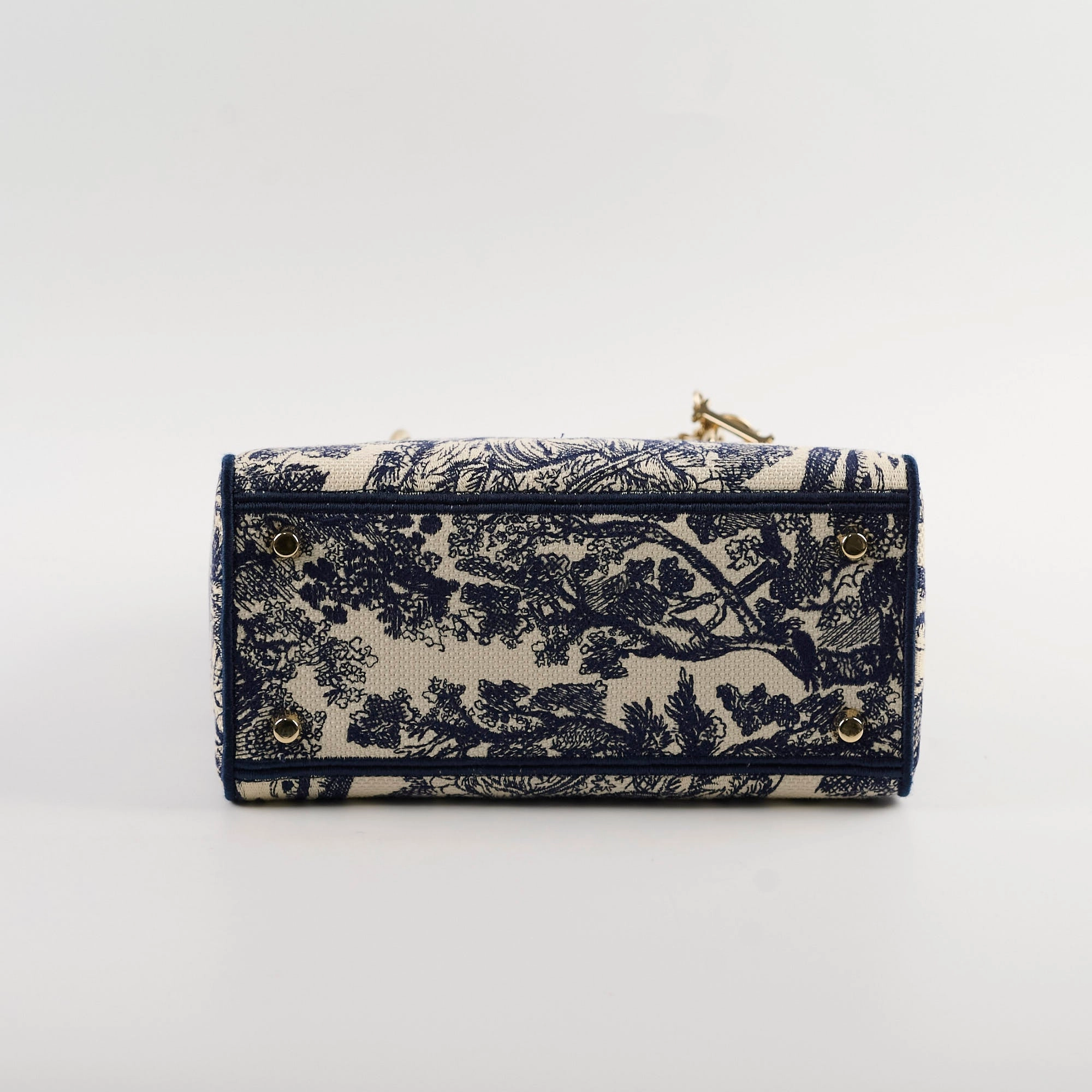 Christian Dior Medium Lady D-Lite Bag Blue/White