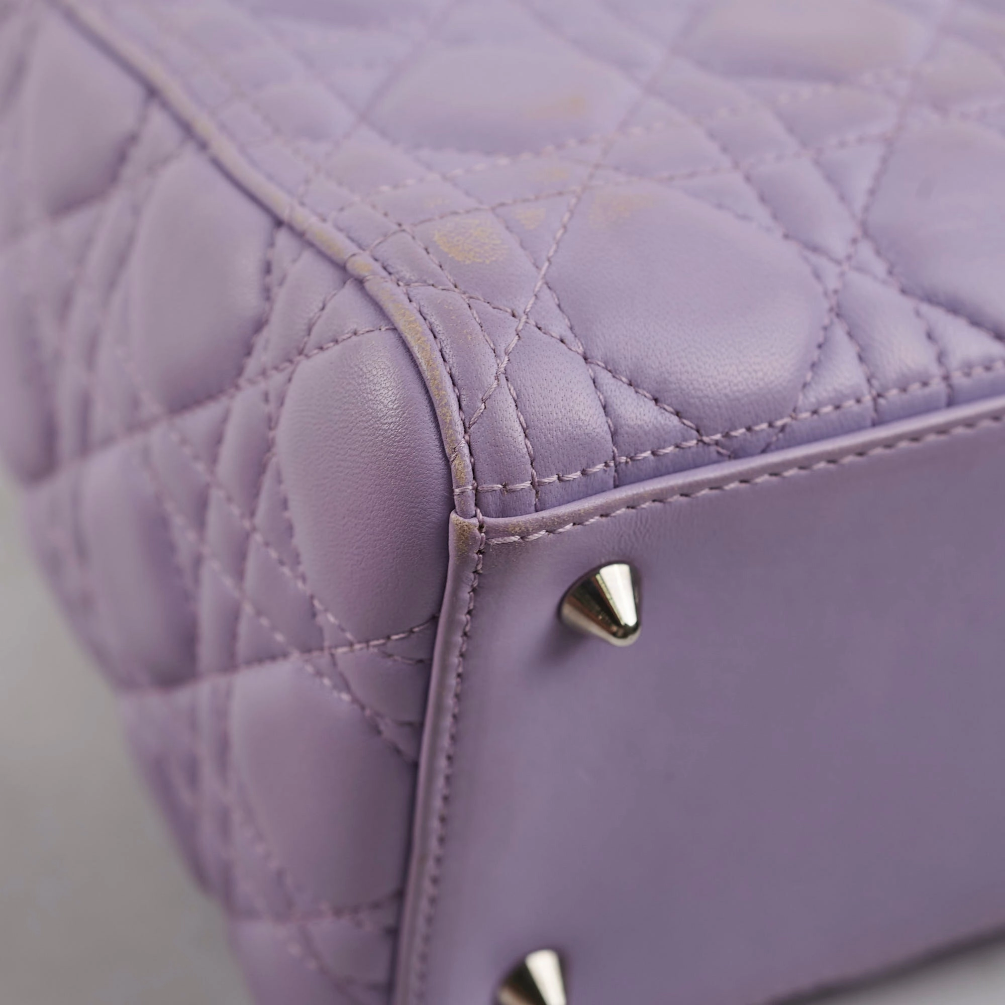 Christian Dior Medium Lady Dior Lambskin Lilac