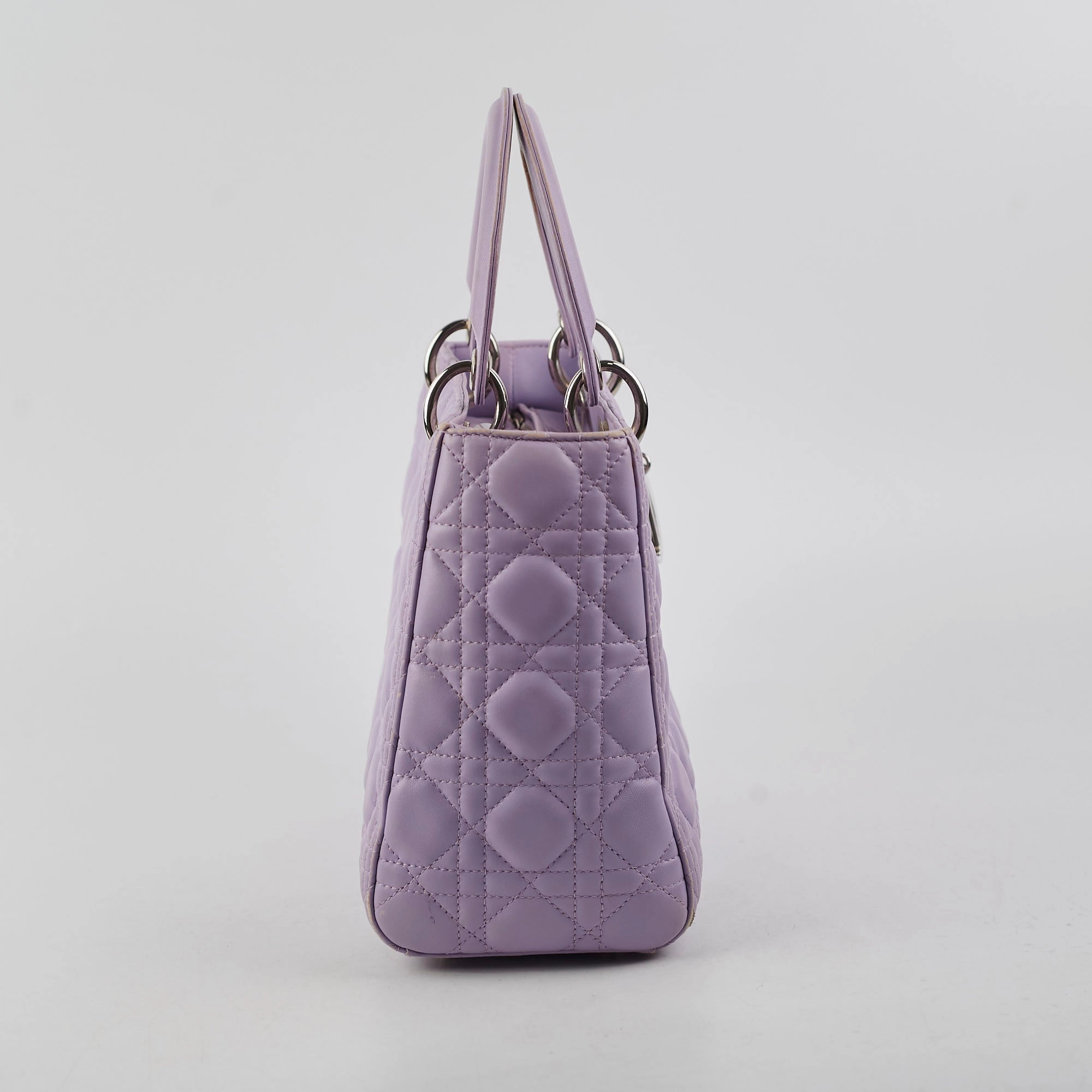 Christian Dior Medium Lady Dior Lambskin Lilac