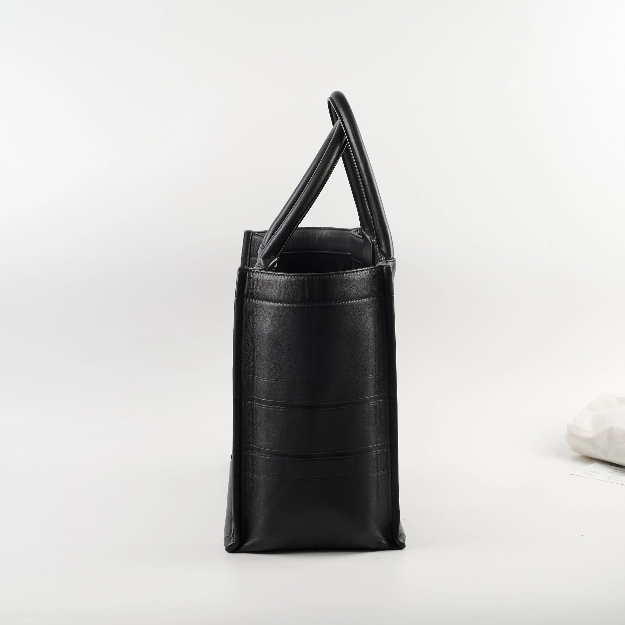 Christian Dior Medium Leather Book Tote Black