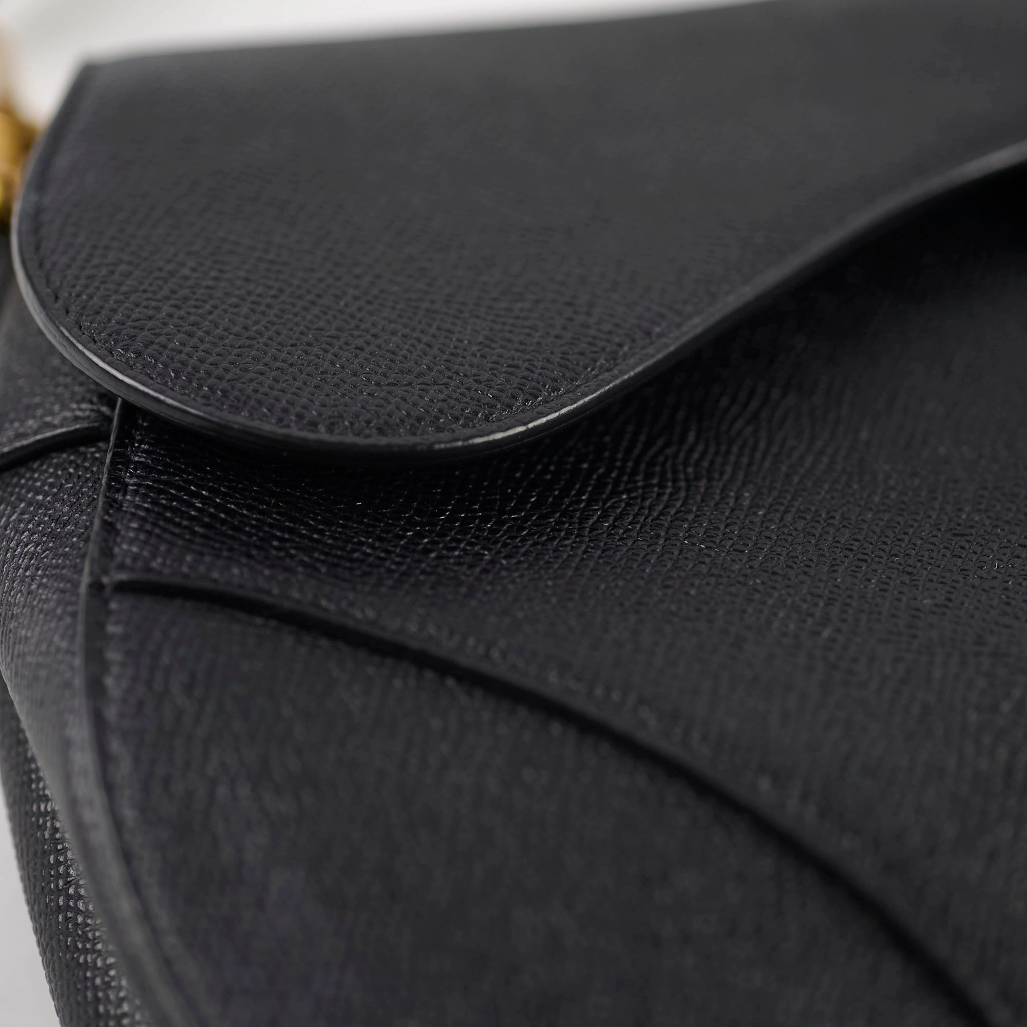 Christian Dior Medium Saddle Bag Black