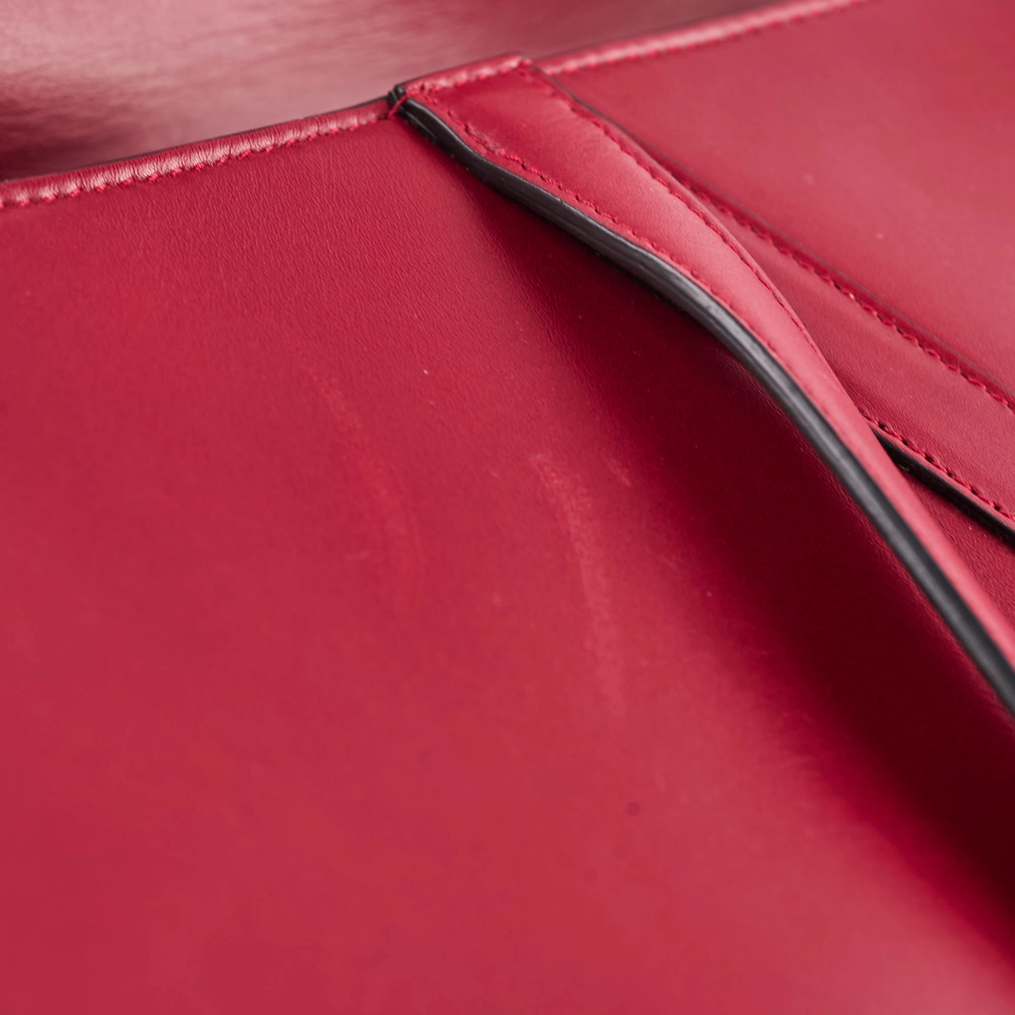 Christian Dior Medium Saddle Bag Burgundy