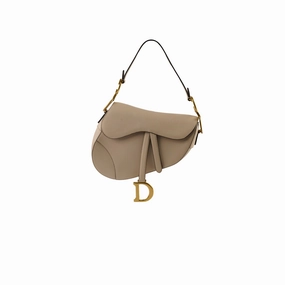 Christian Dior Medium Saddle Bag Cream