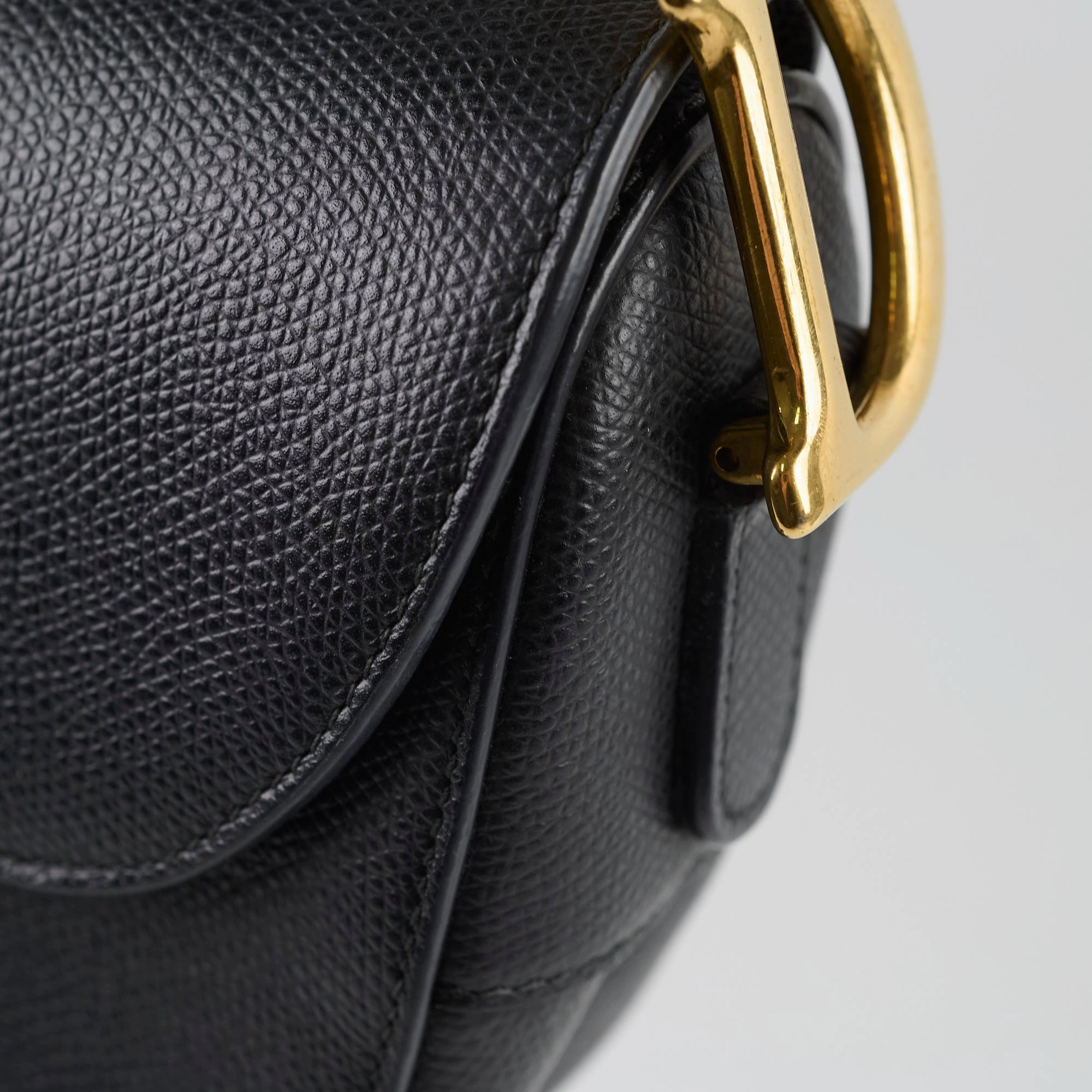 Christian Dior Medium Saddle Black