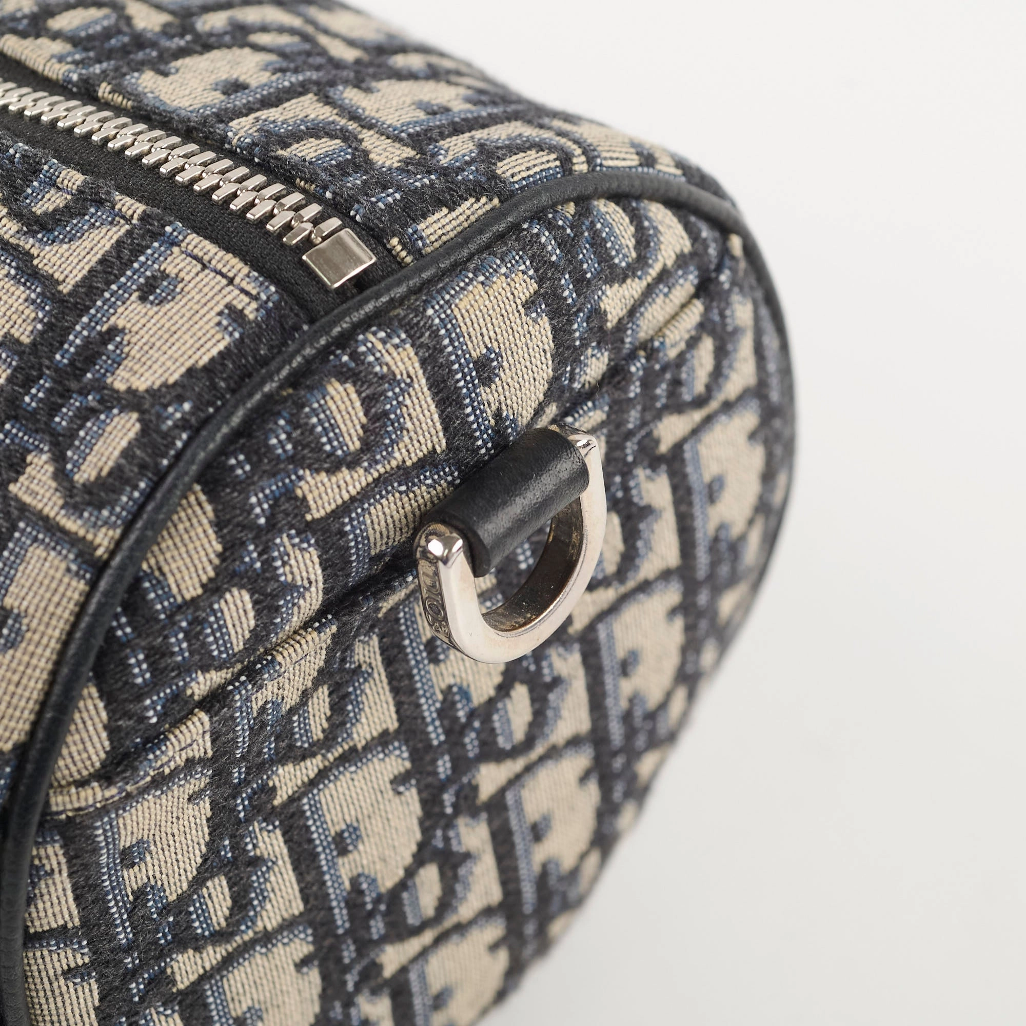 Christian Dior Men's Oblique Roller Bag Navy