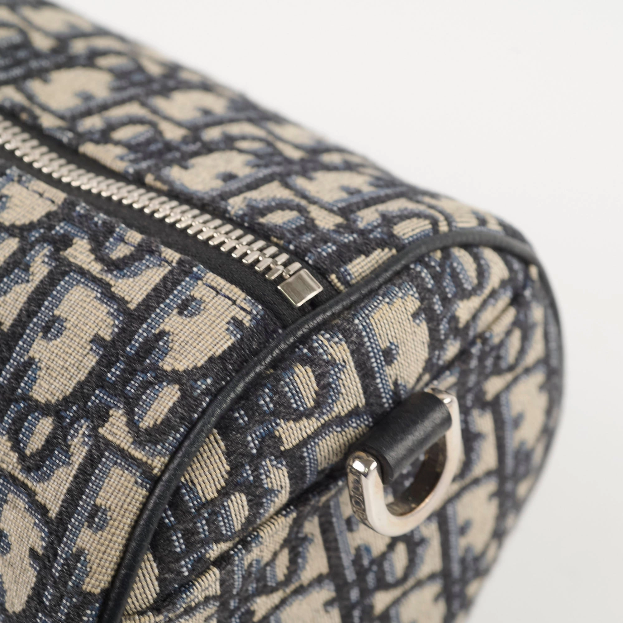 Christian Dior Men's Oblique Roller Bag Navy