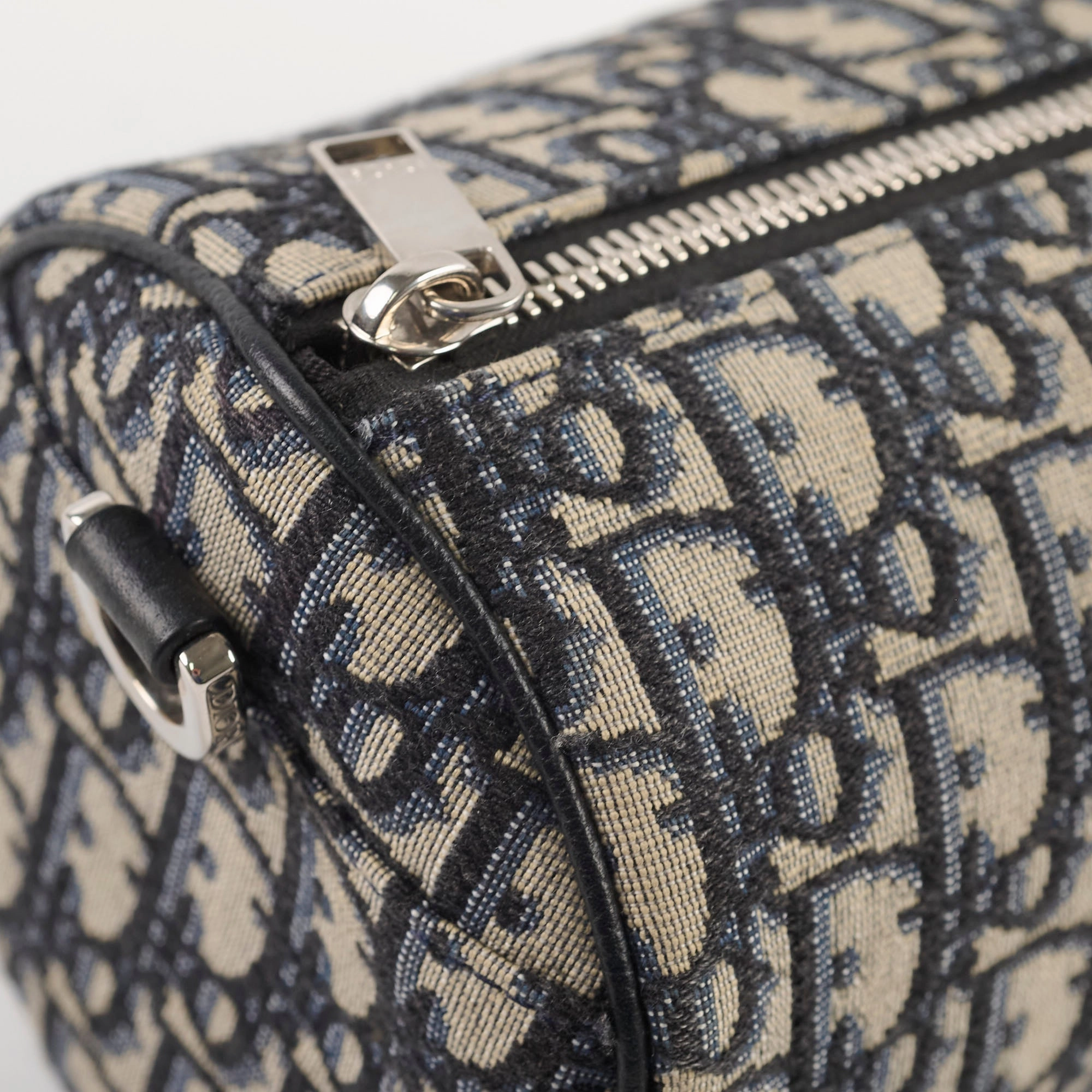 Christian Dior Men's Oblique Roller Bag Navy