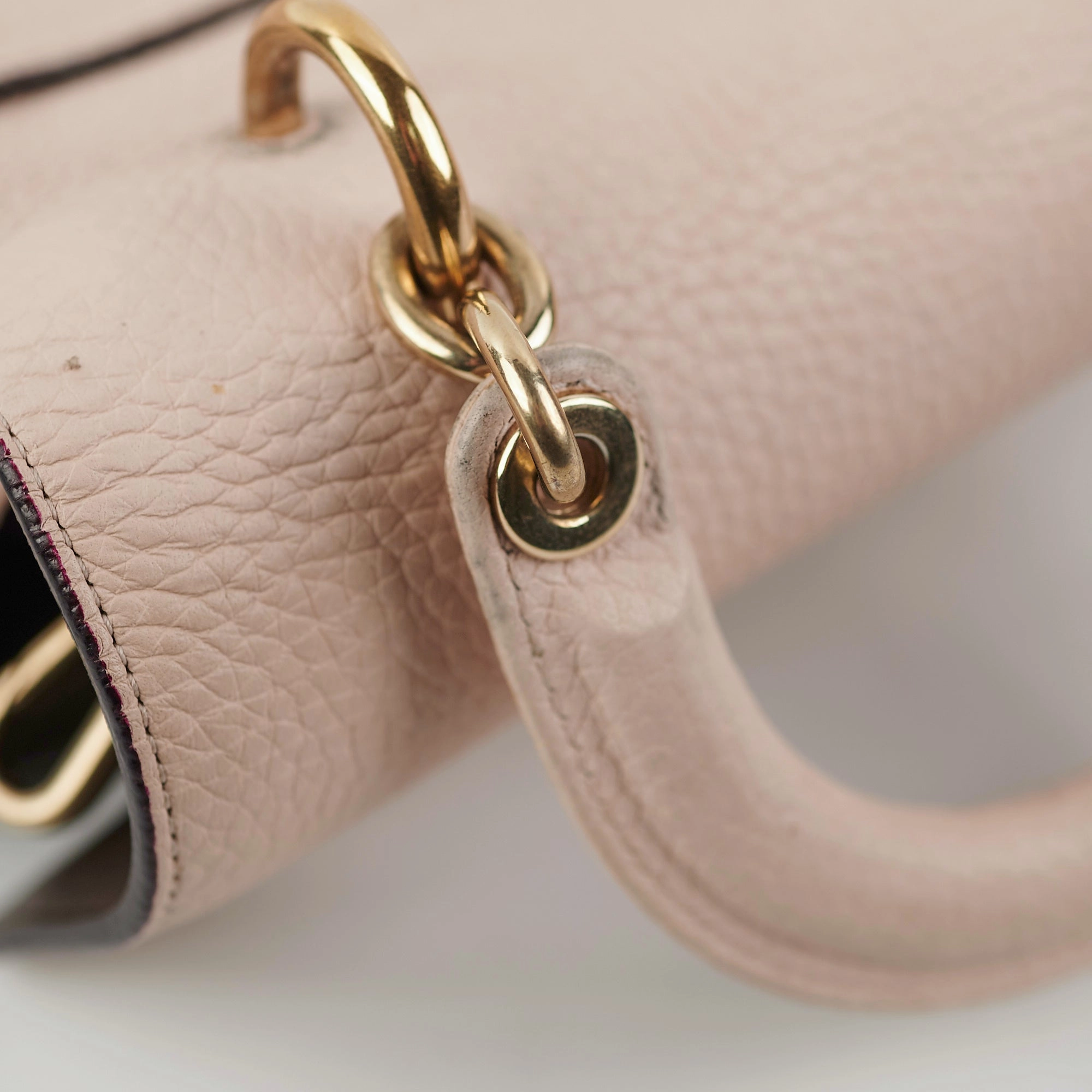 Christian Dior Mini Be Dior Pink Leather Top Handle Bag