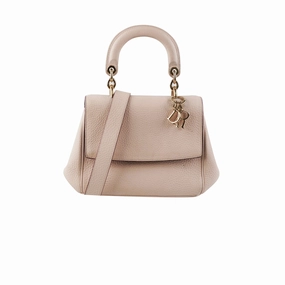 Christian Dior Mini Be Dior Pink Leather Top Handle Bag