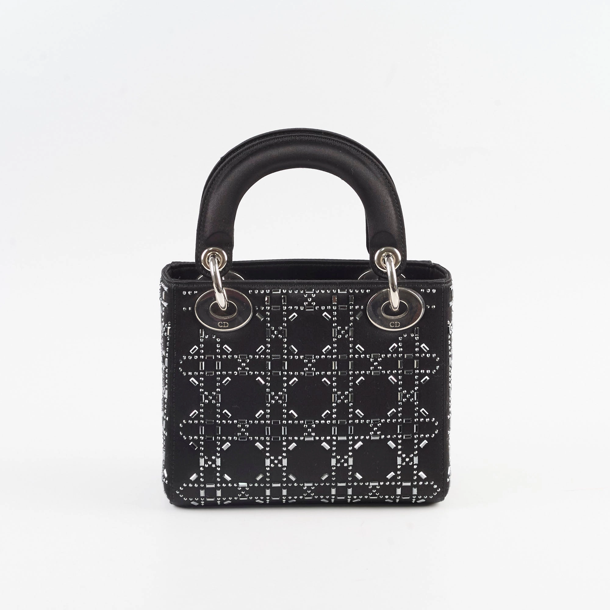 Christian Dior Mini Lady Dior in Cannage Satin